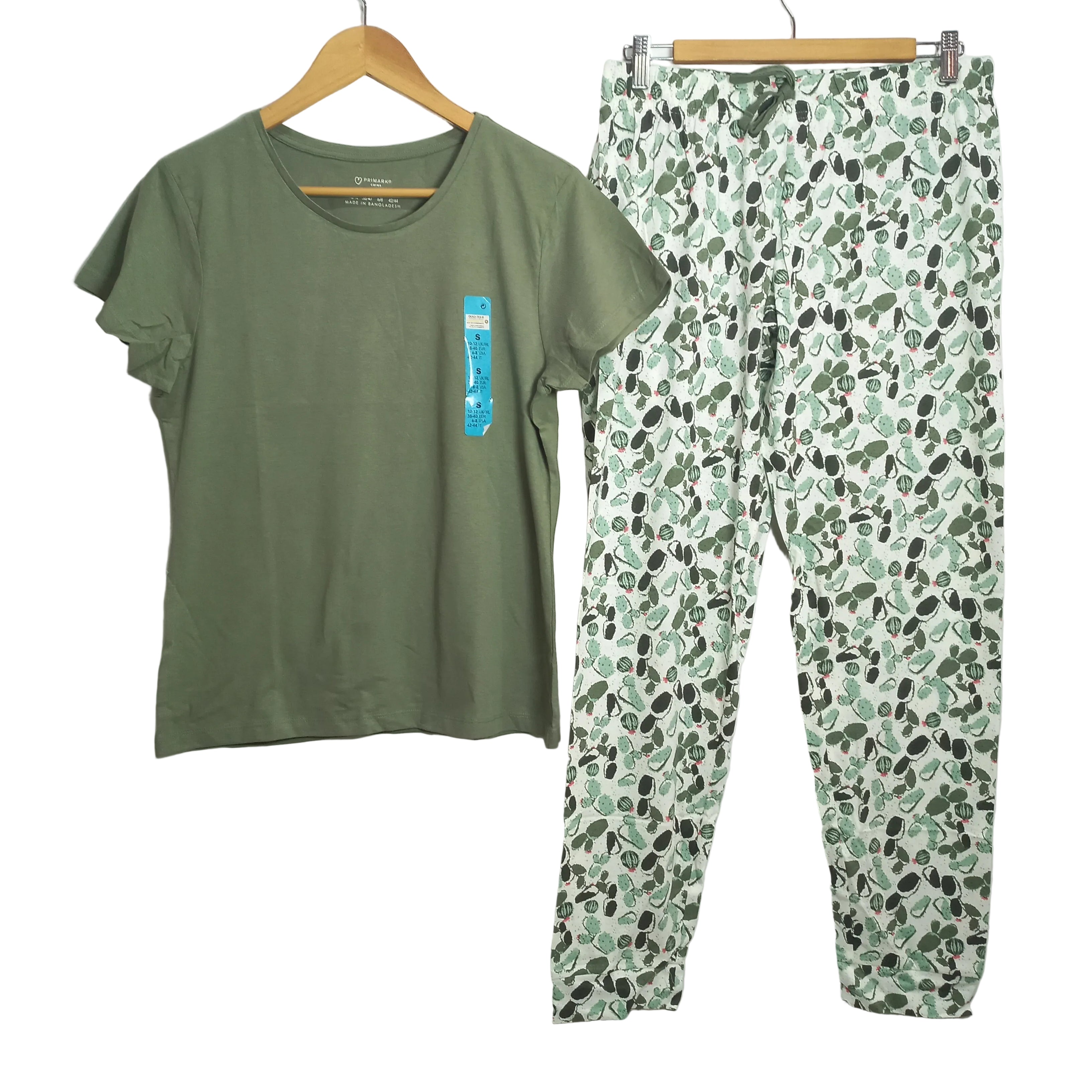 Imported Primark women's pajama set with printed trousers - MissClassy