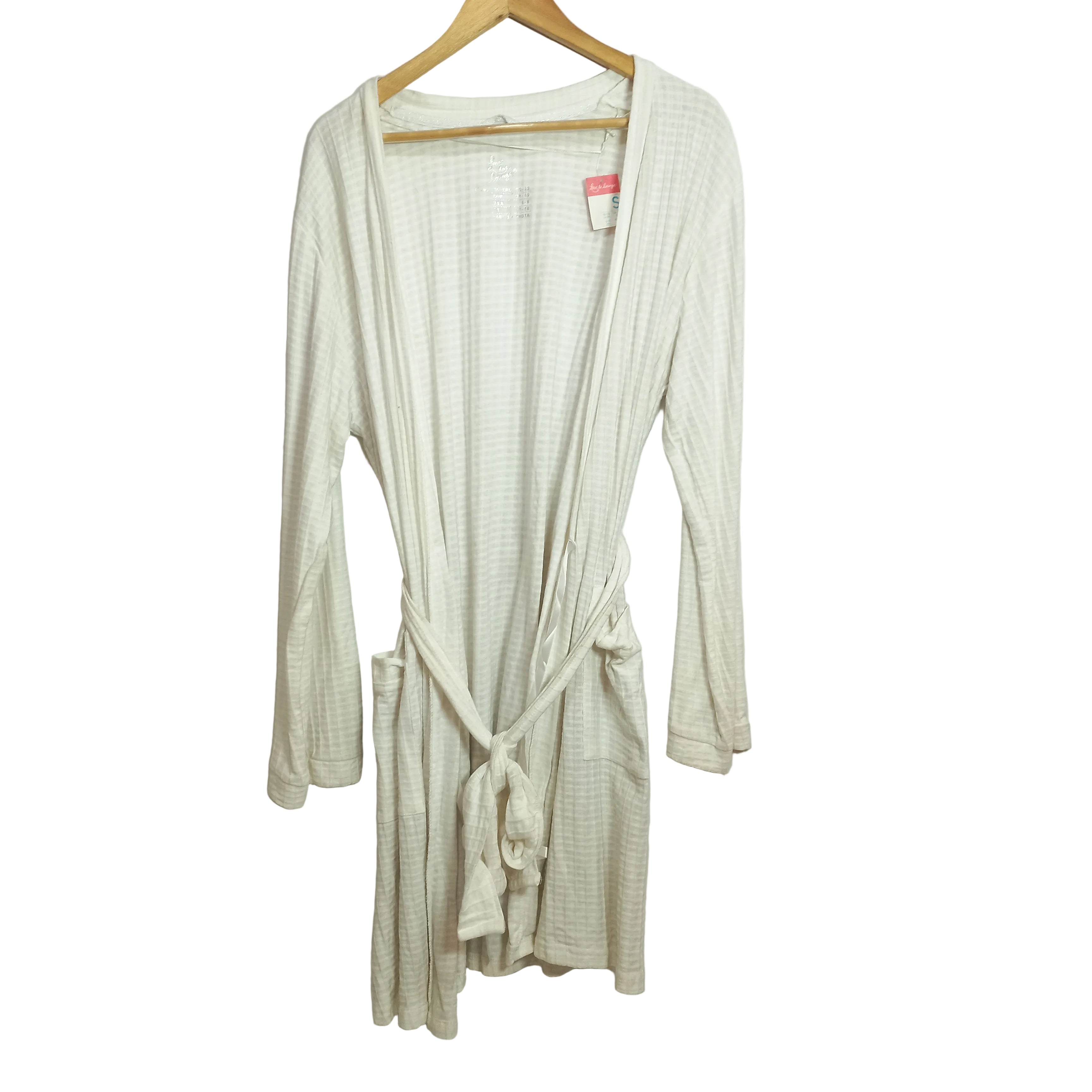 Next UK fleece bathrobe for women in white - MissClassy