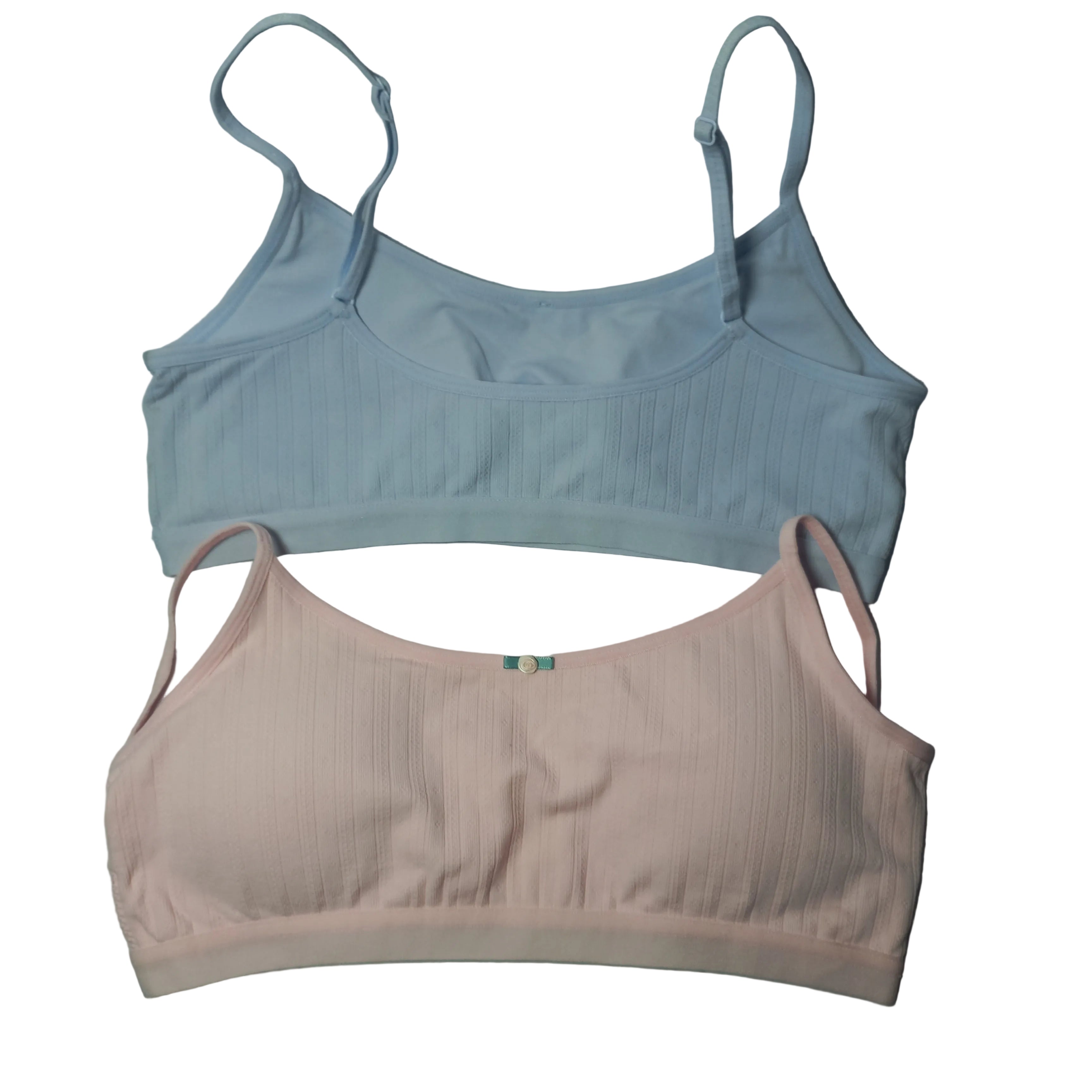 Primark pack of 2 cropped cami bralettes in pastel colors - MissClassy
