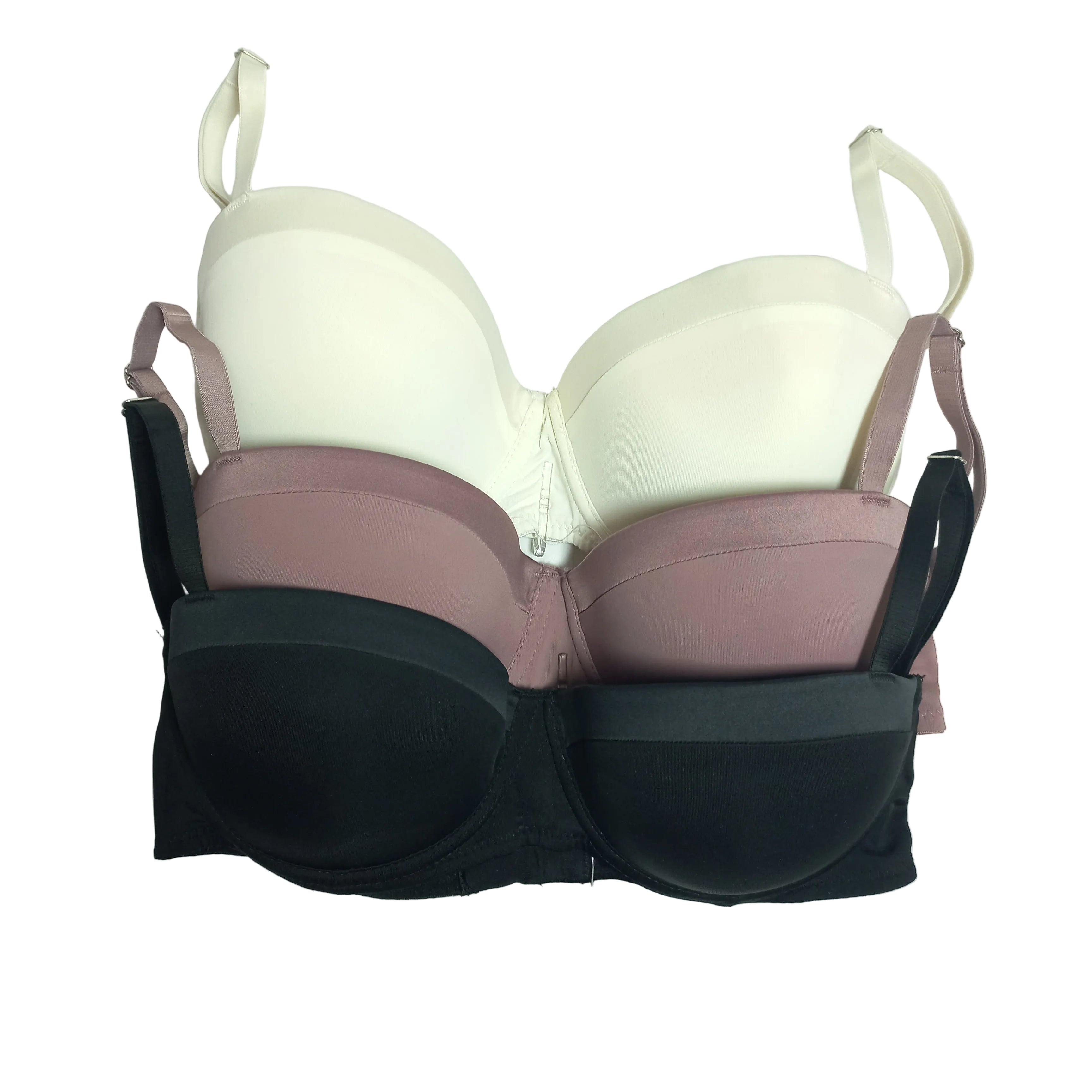 Primark pack of 3 balcony bras in beige, black, and white - MissClassy
