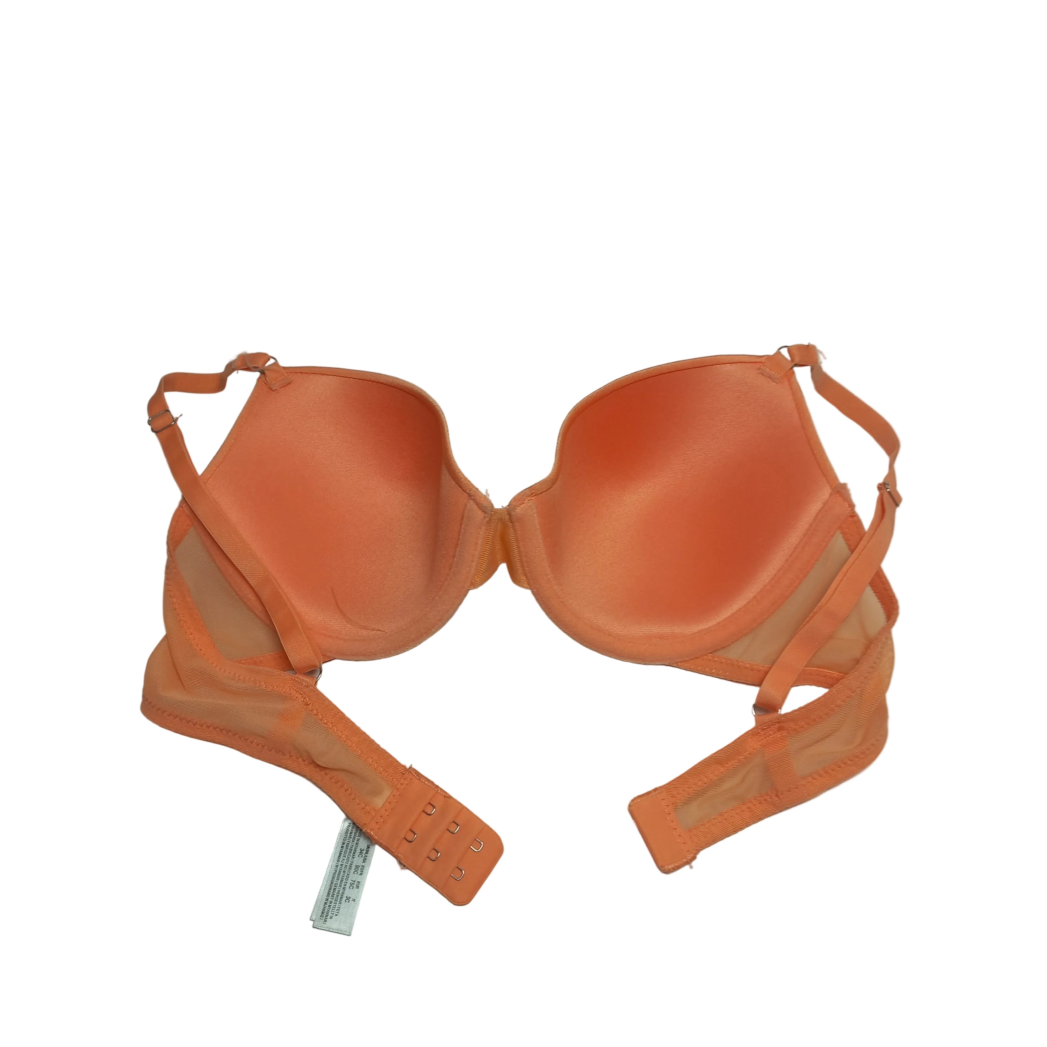 T shirt bra, adjustable support shown back view