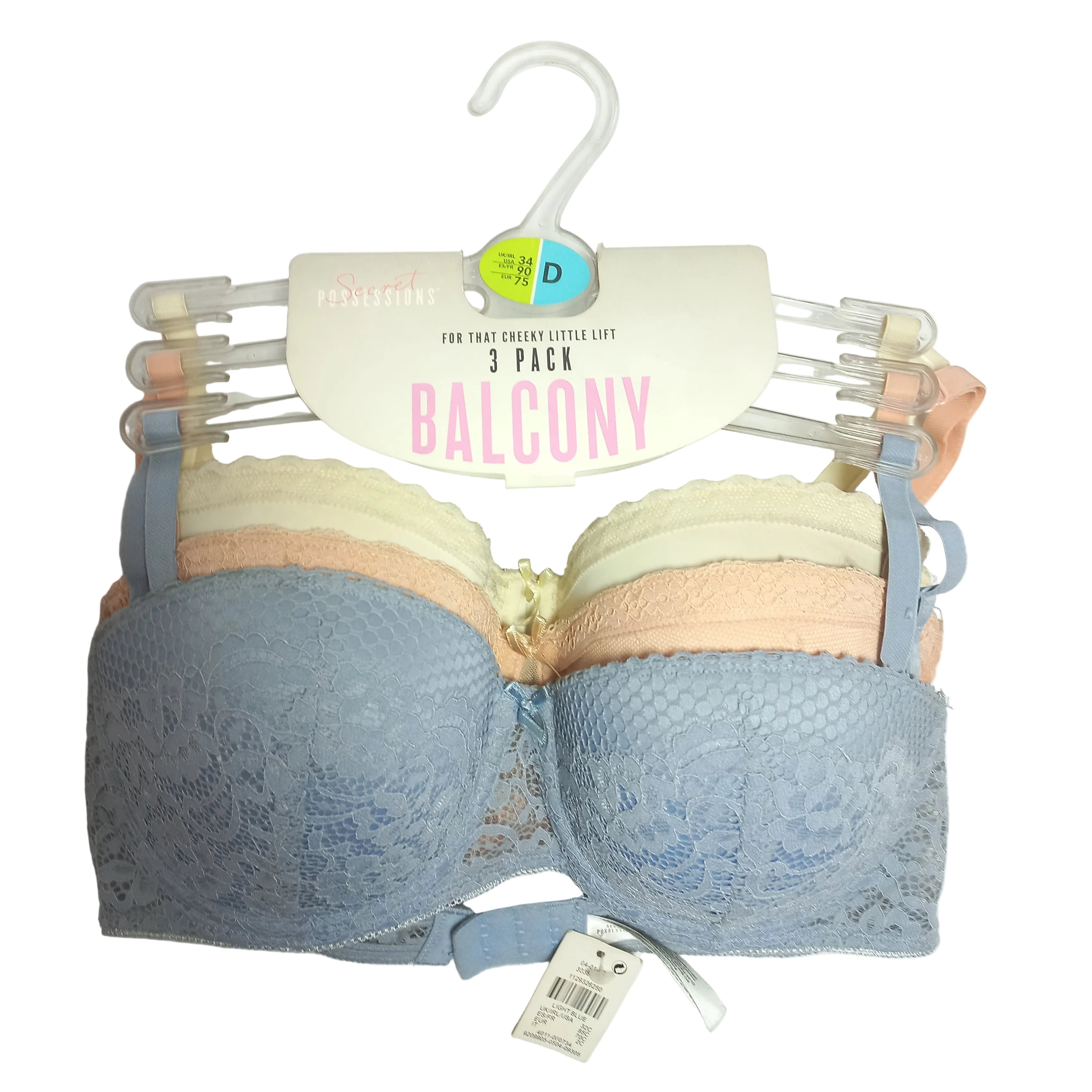 Underwire support across pastel balcony bra pack - MissClassy