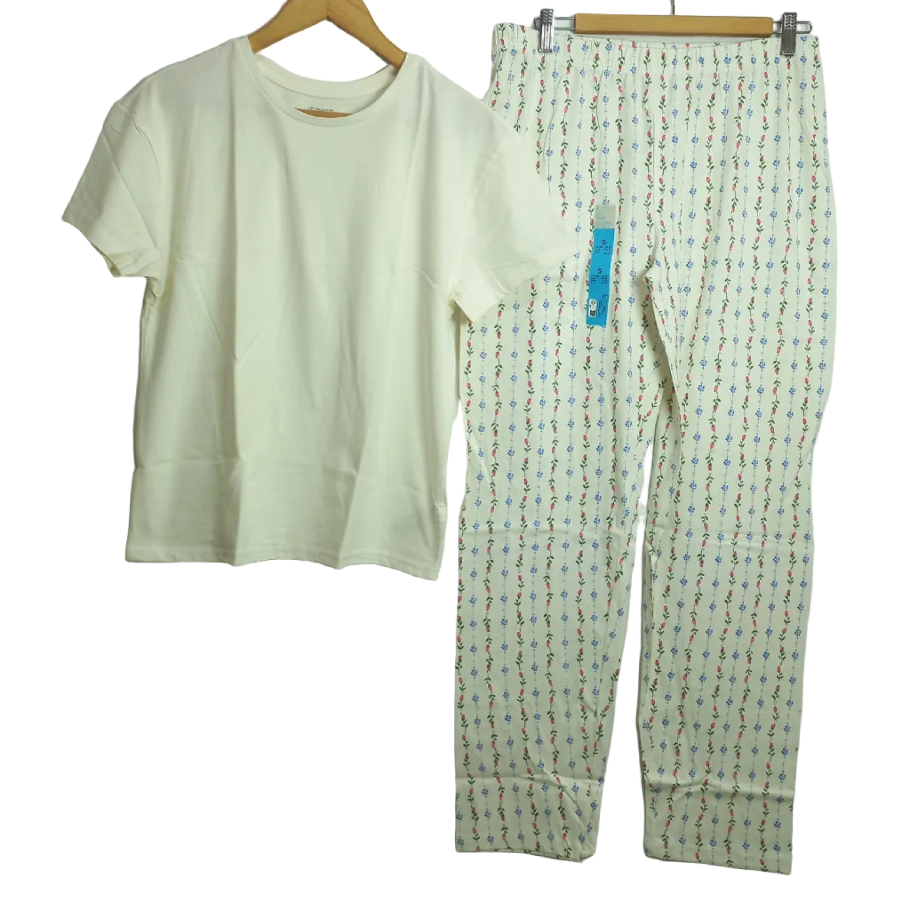 Women's two-piece Primark night suit worn indoors - MissClassy