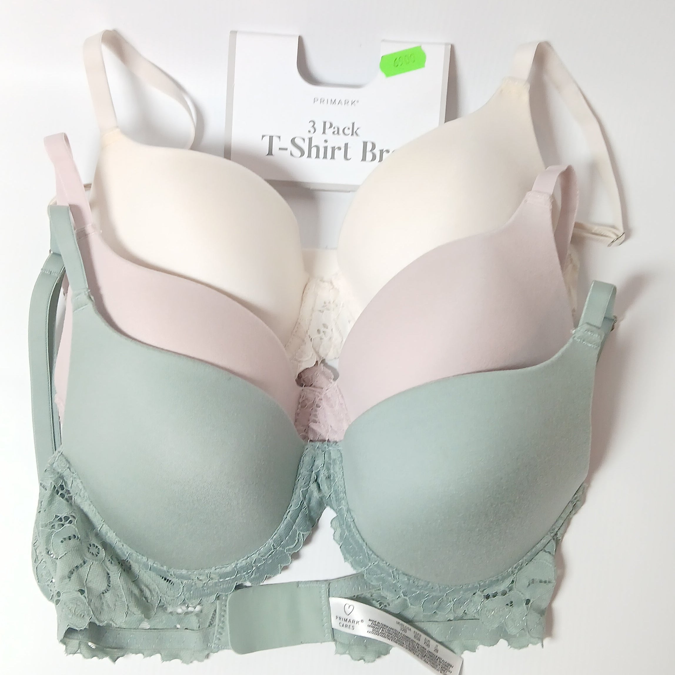Primark pack of 3 bras front product image
