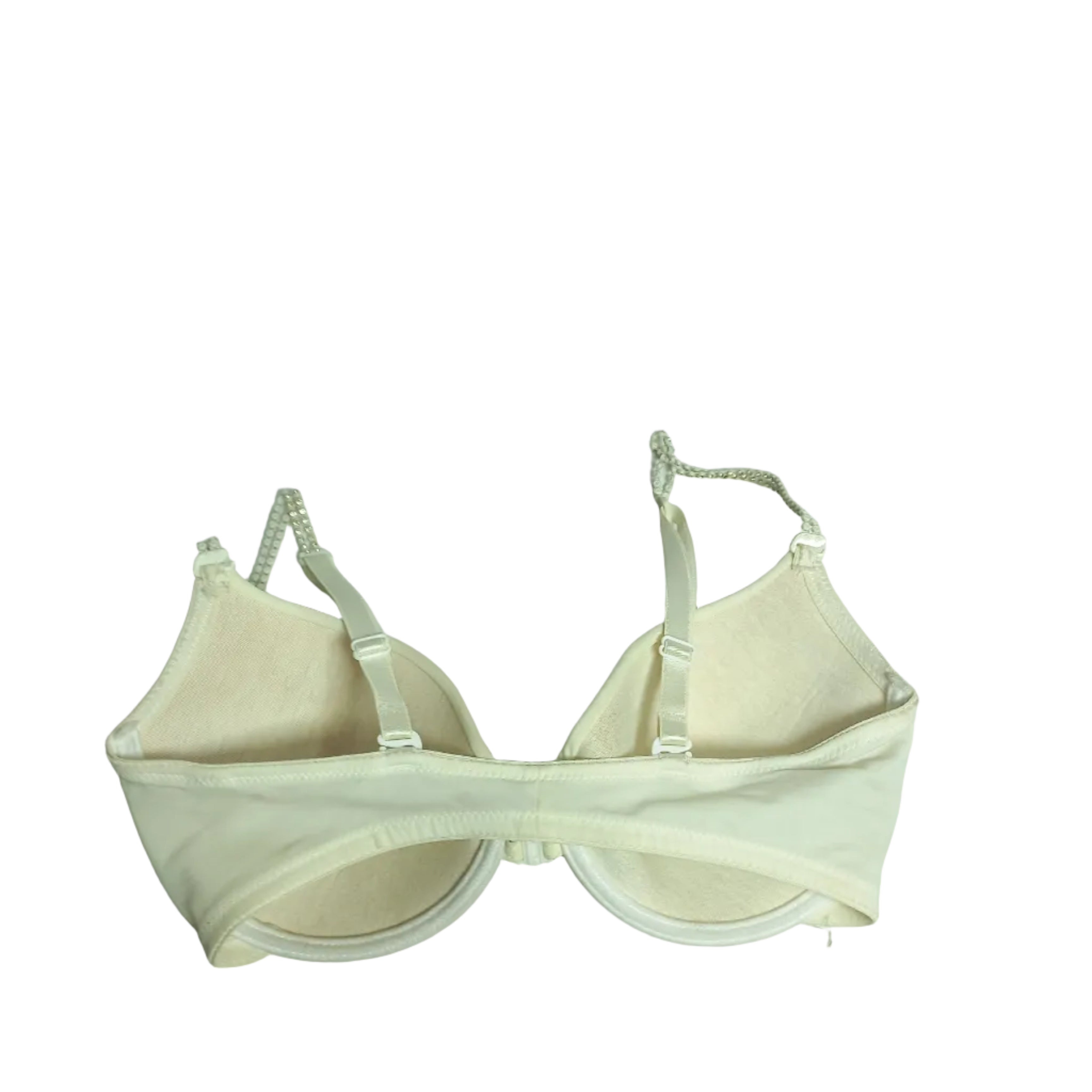 Back of Beige bra showing gentle soft band