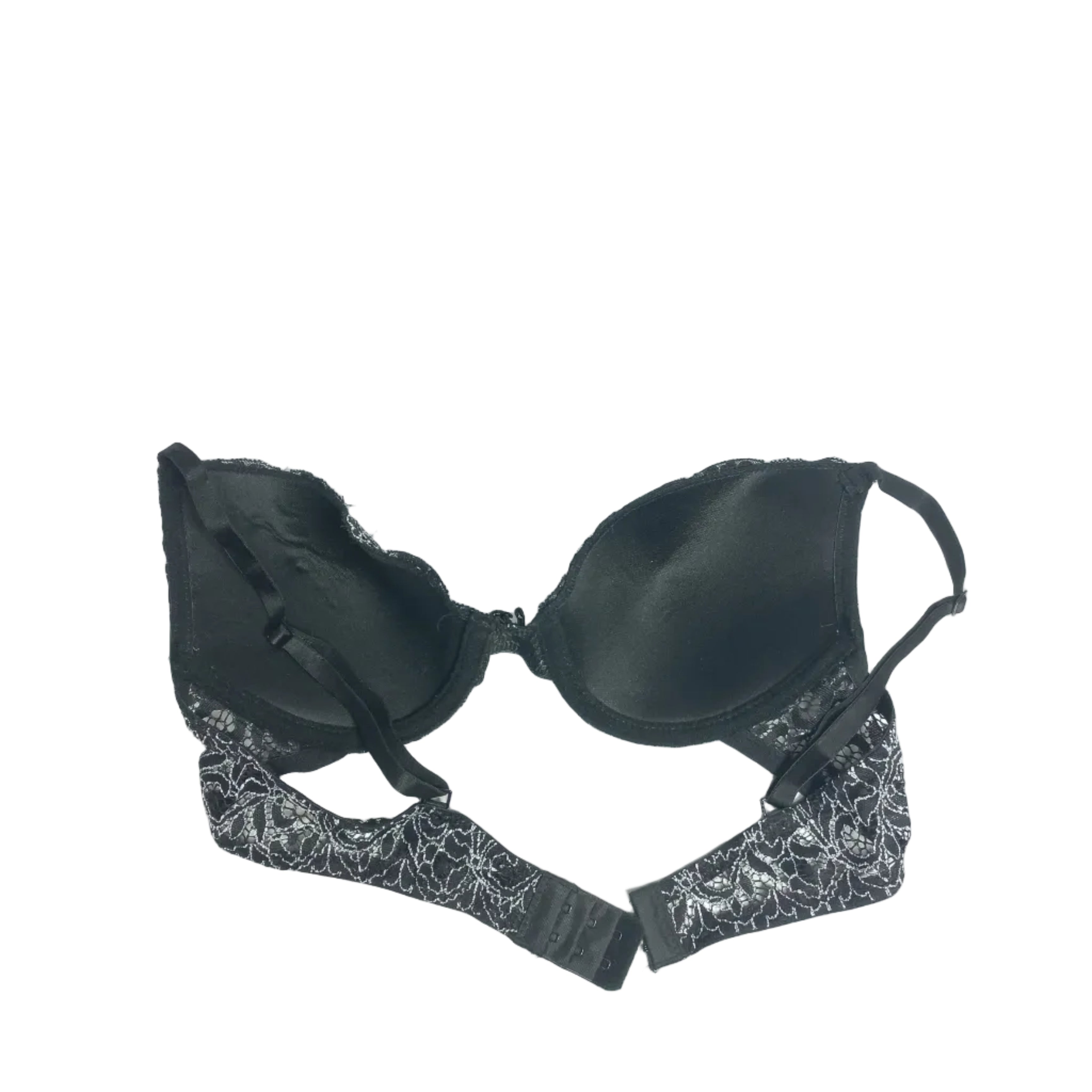 Back support view of bra fit