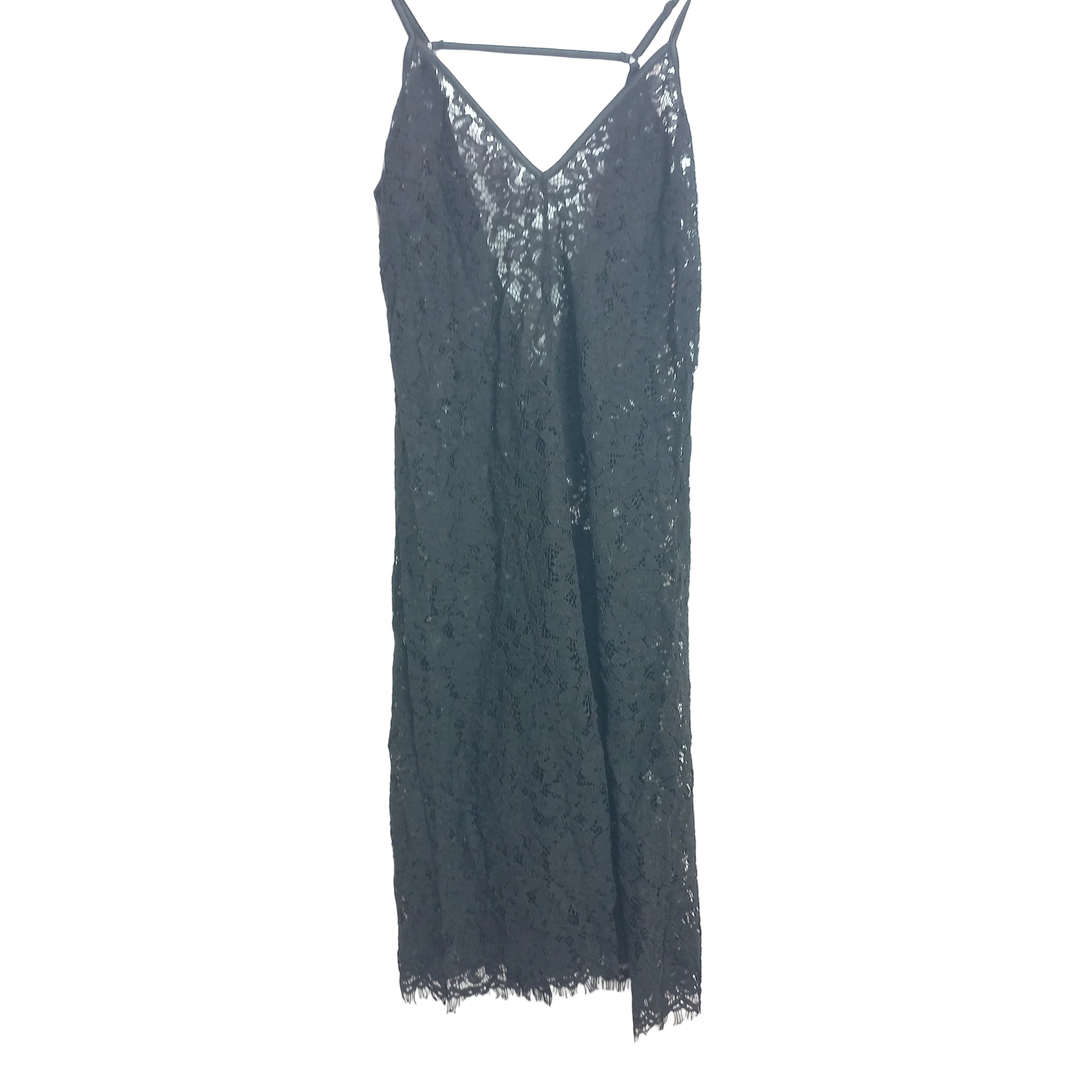 Black net cami nighty fabric detail - MissClassy