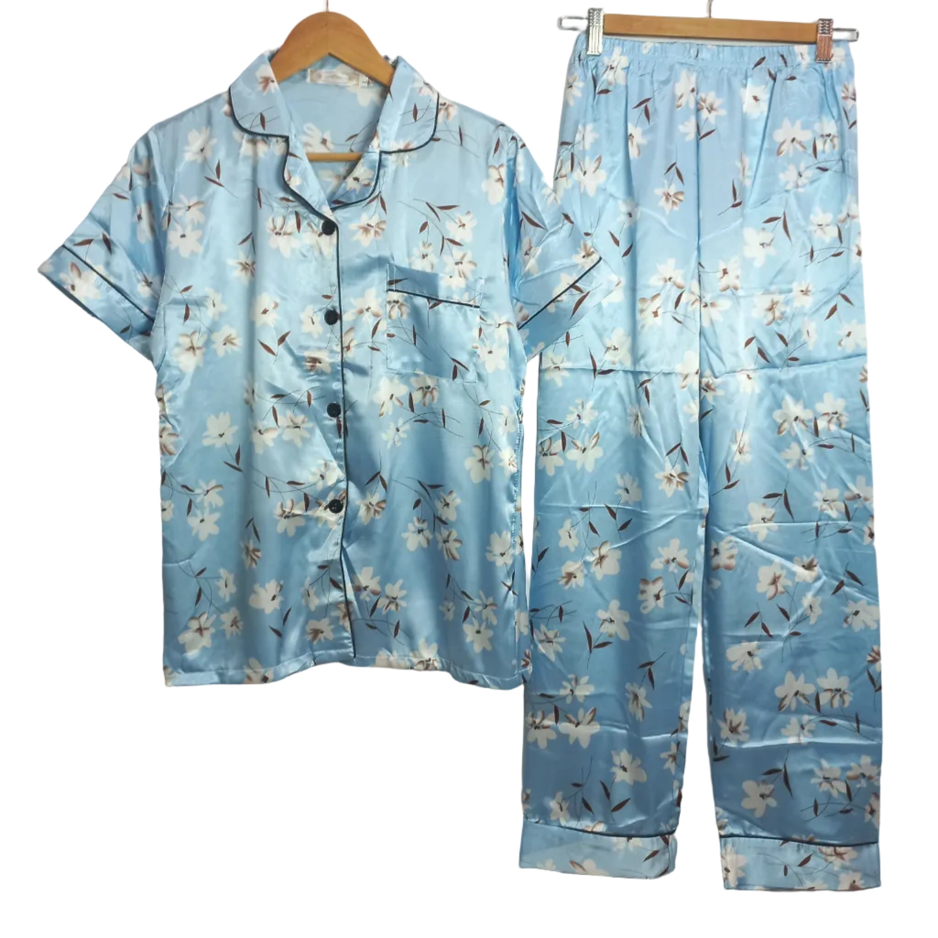 Imported once more pajama set fabric detail - MissClassy
