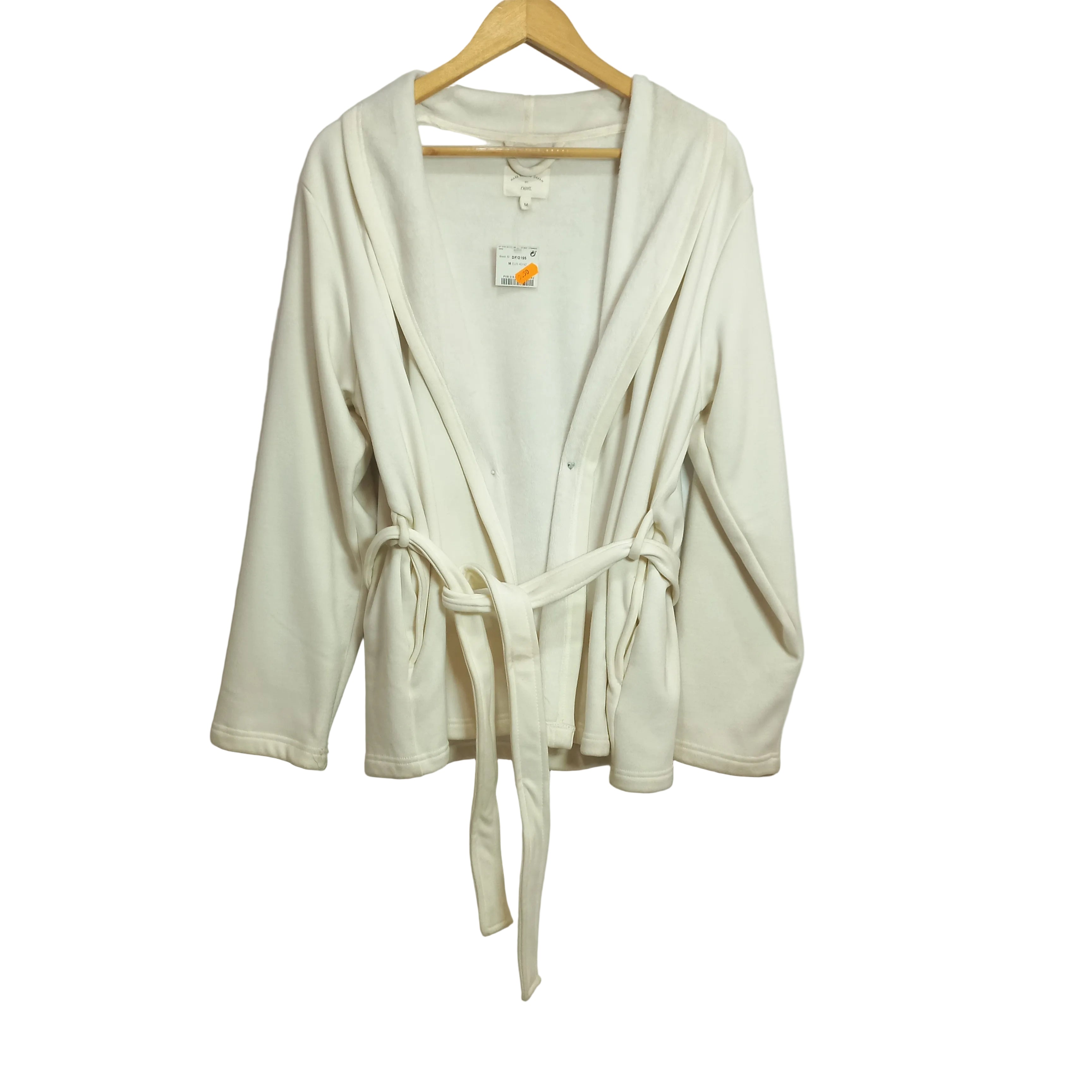 Marks and Spencer plush gown for women in Off White - MissClassy
