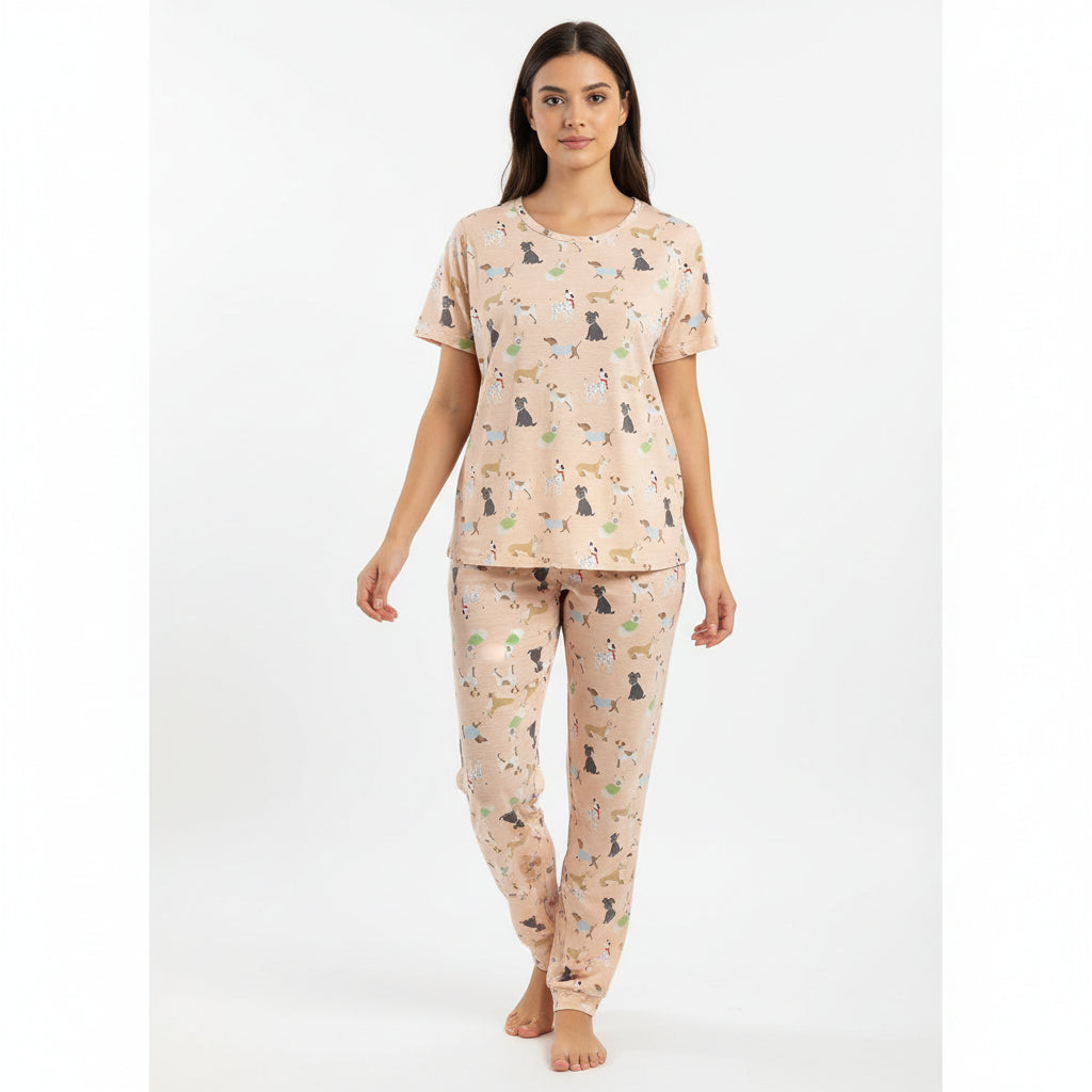 Matalan women's pajama set front view for everyday comfort – MissClassy