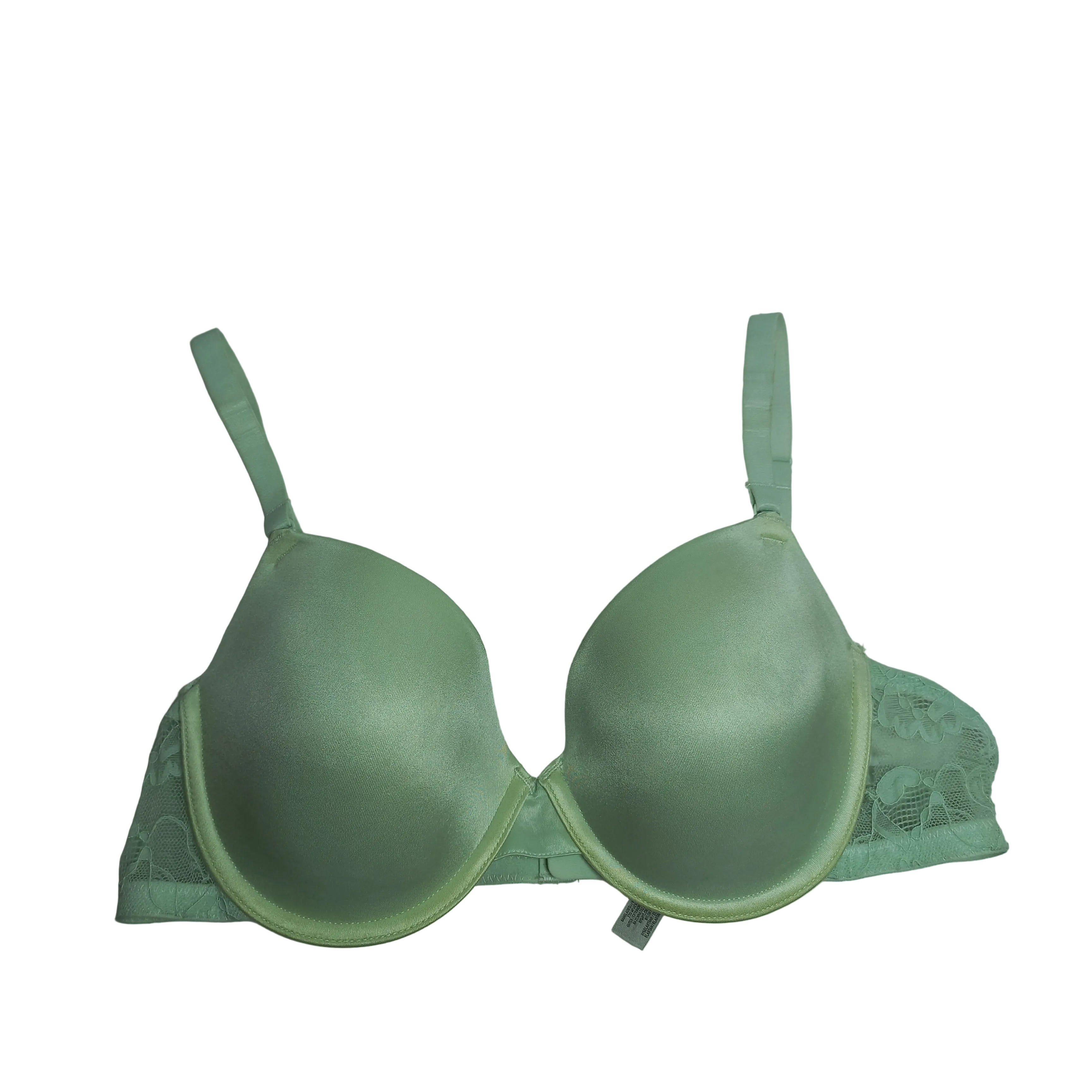 Modest bra showing smooth flat construction