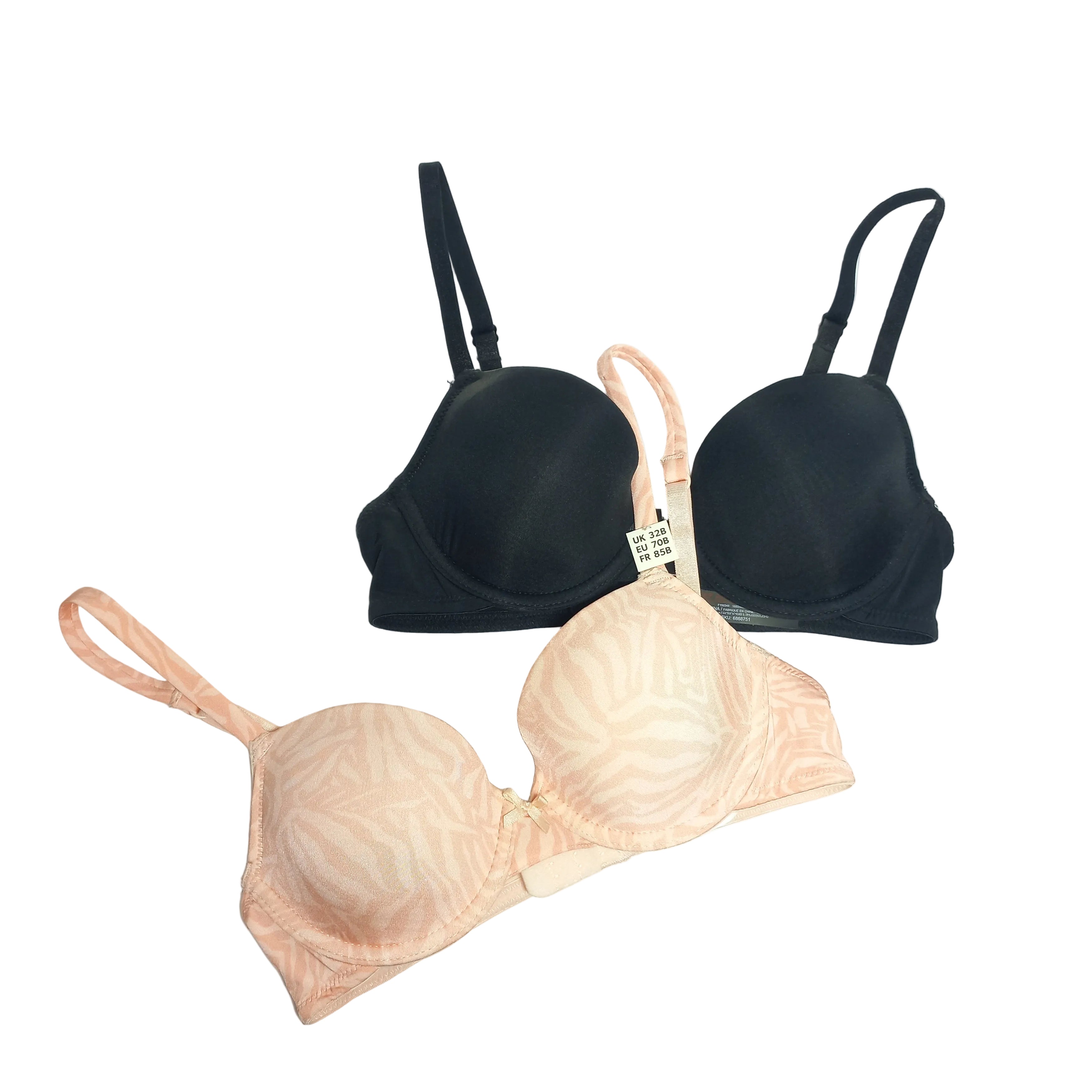 New Look pack of 2 bras front view
