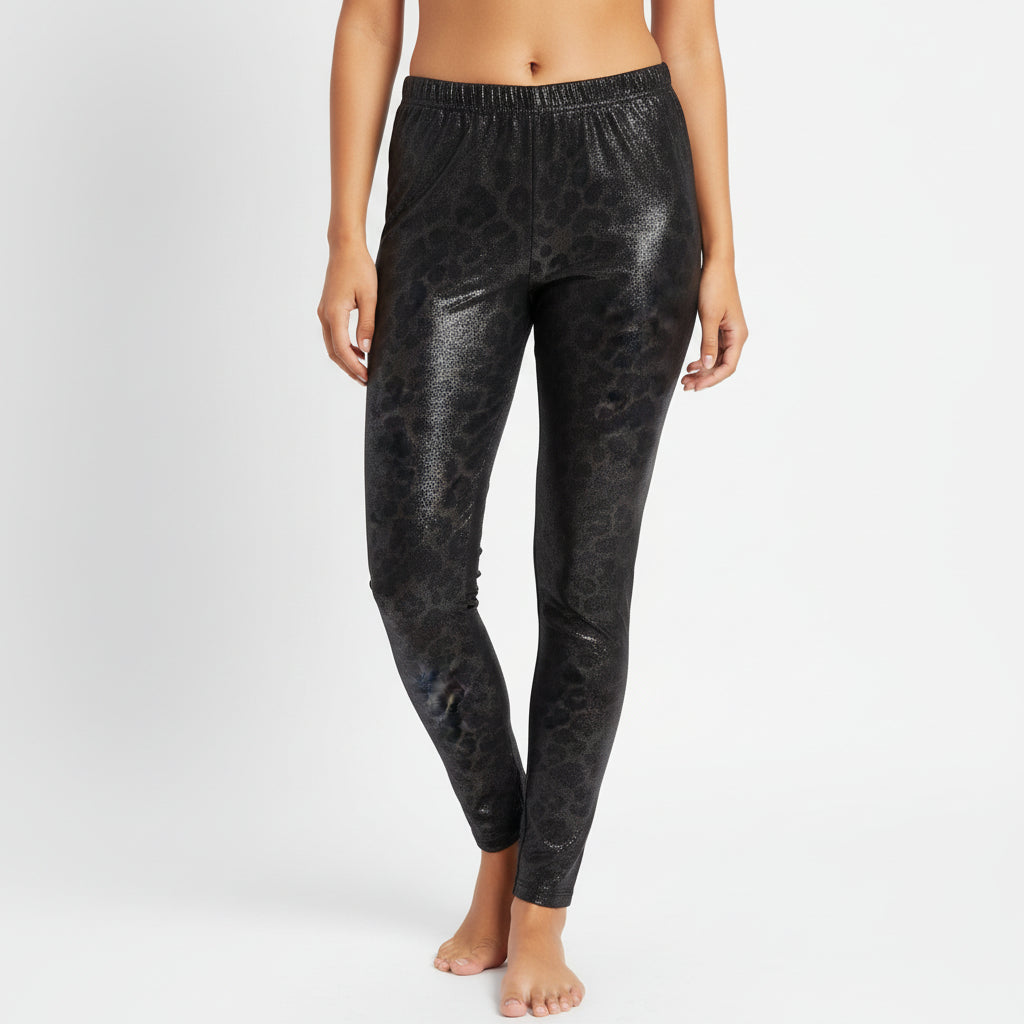 New Look women's black lounge trouser front view - MissClassy
