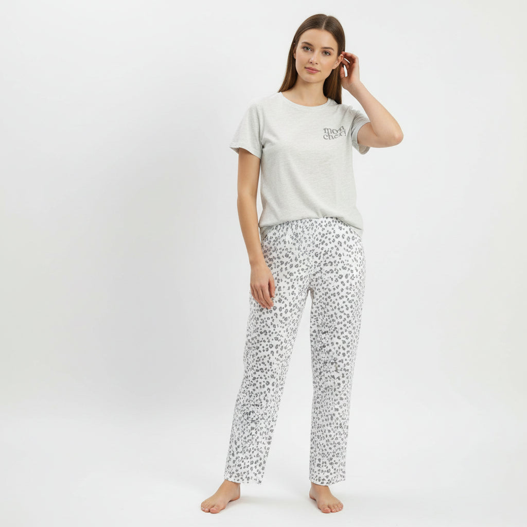 Original Primark women's pajama set front view for everyday comfort - MissClassy