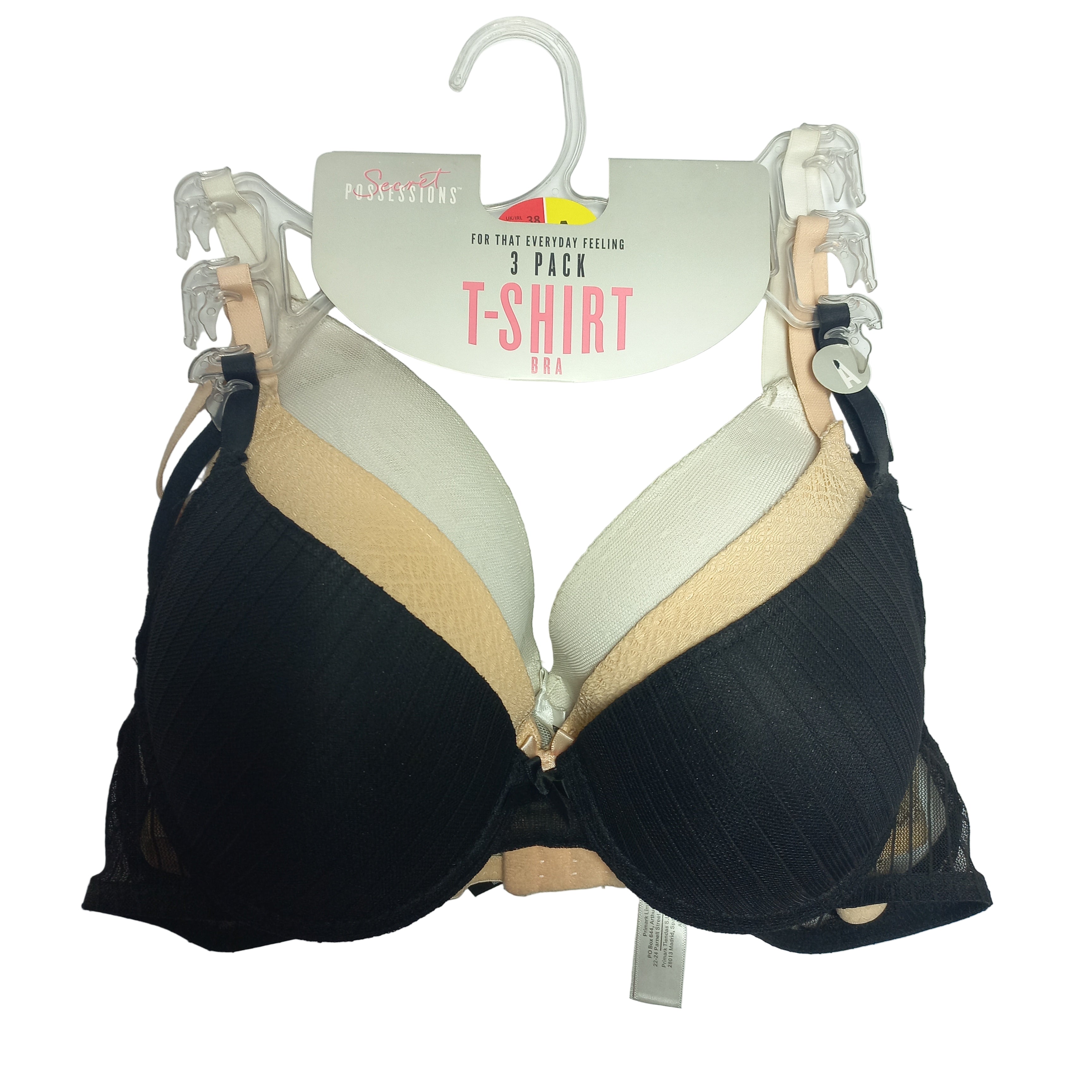 Pack of 3 T shirt bras in pakistan