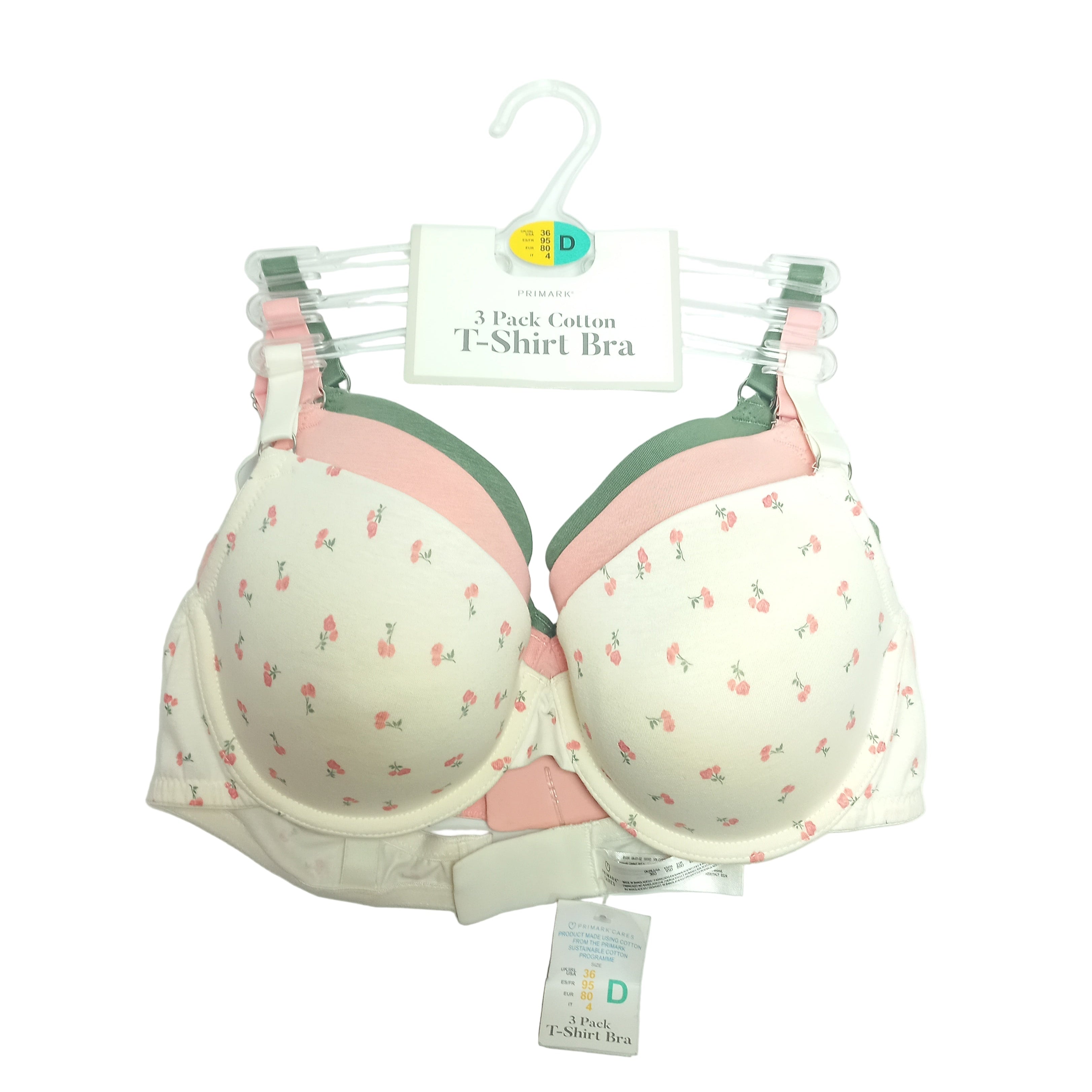 Pack of 3 imported bras product display Pakistan
