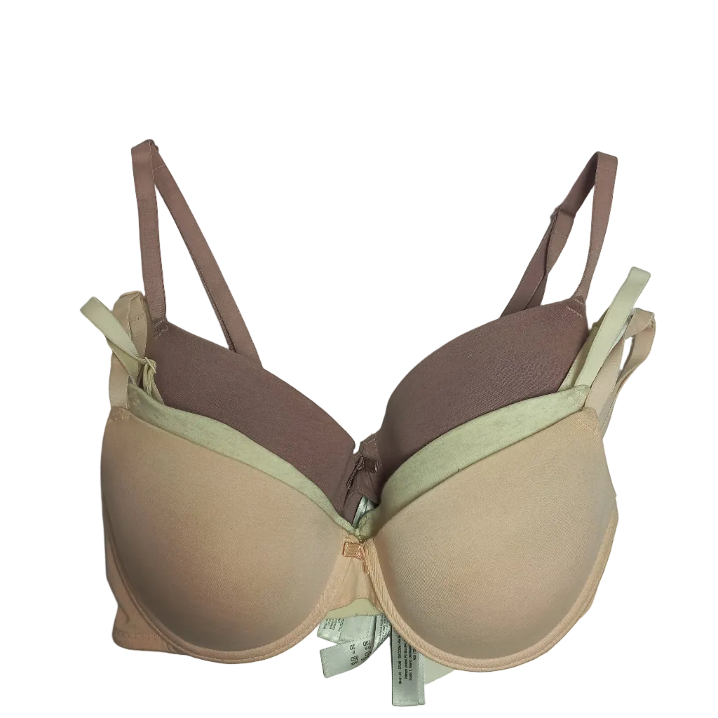 Pack of 3 t-shirt bras displayed showing laundry rotation concept
