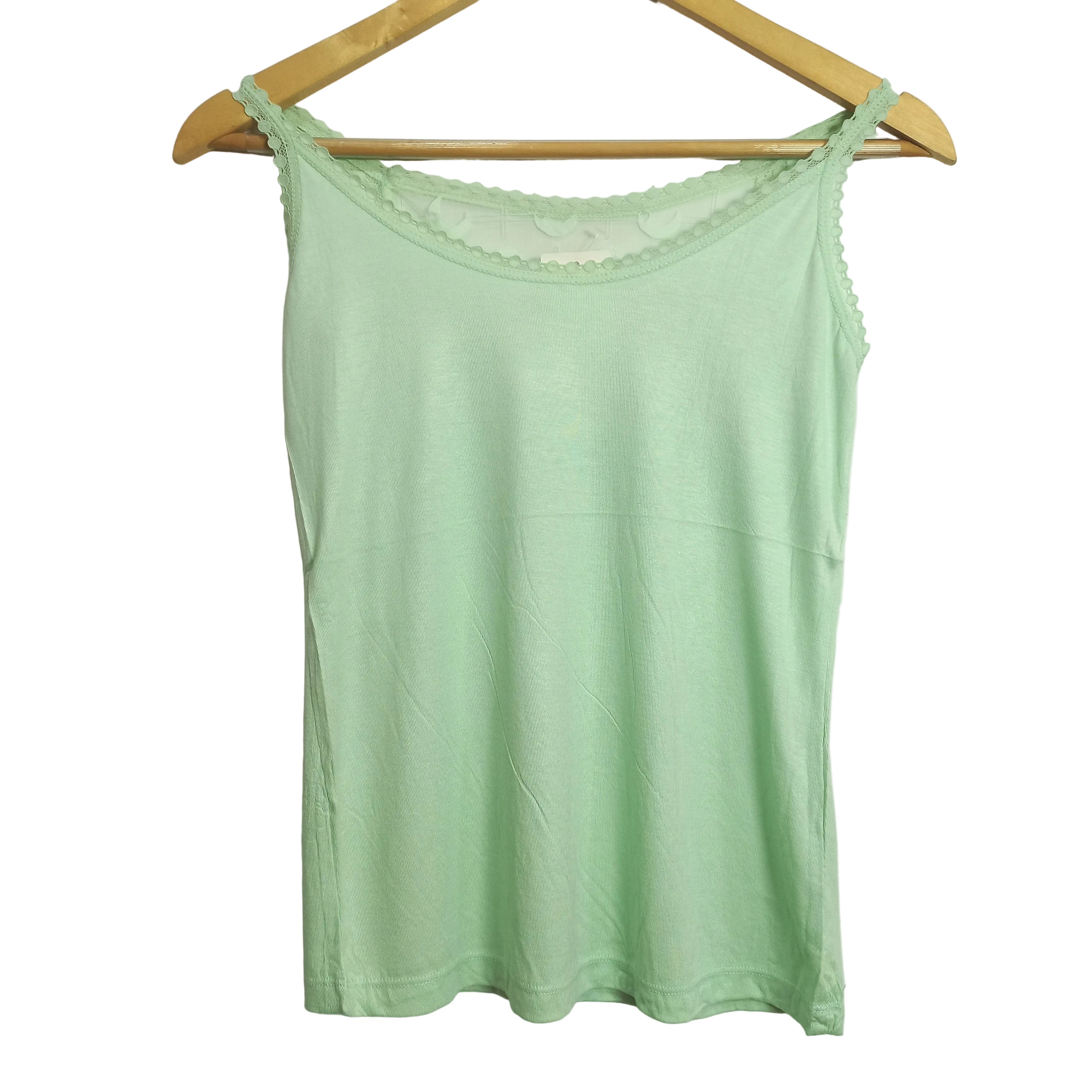 Peach cotton camisole detail - MissClassy
