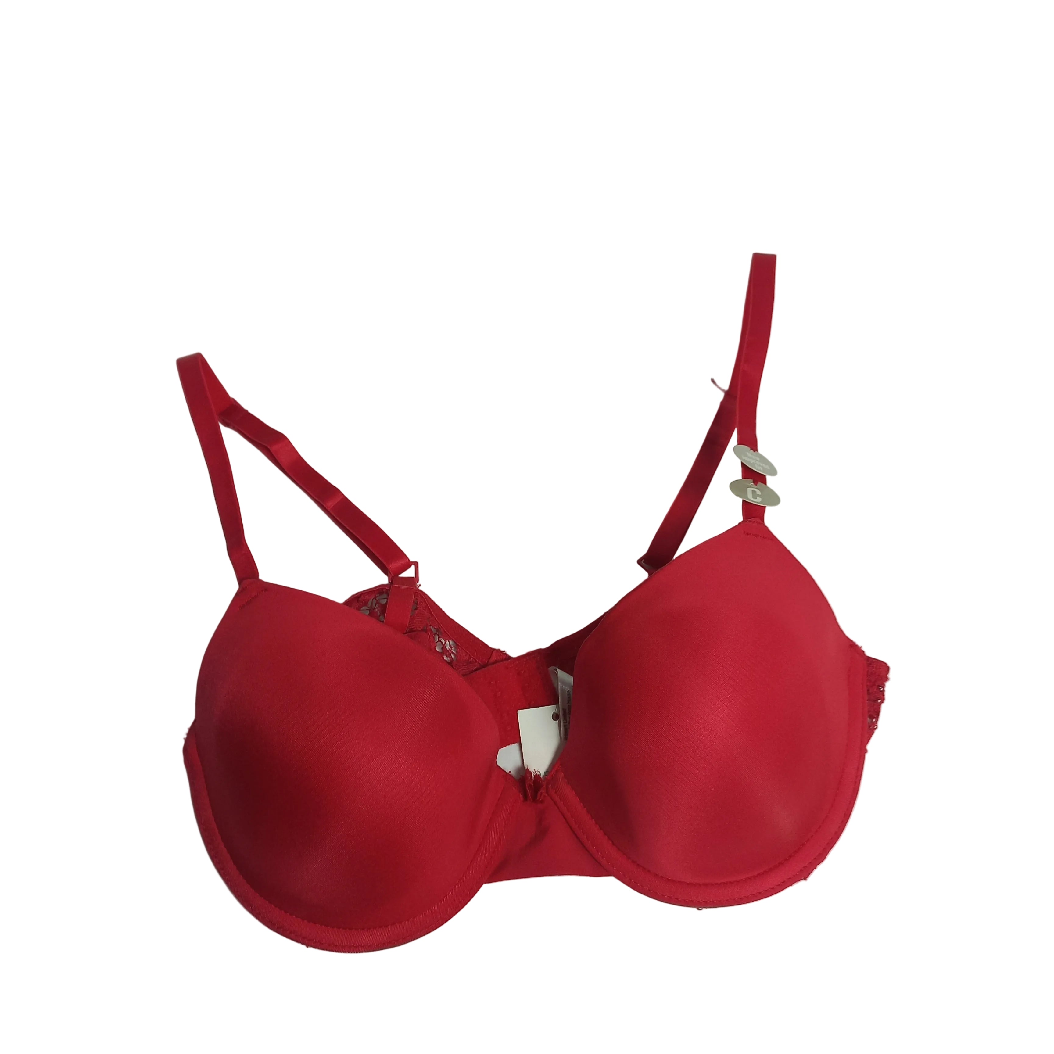 Primark Soft Sculpt bra in red front view

