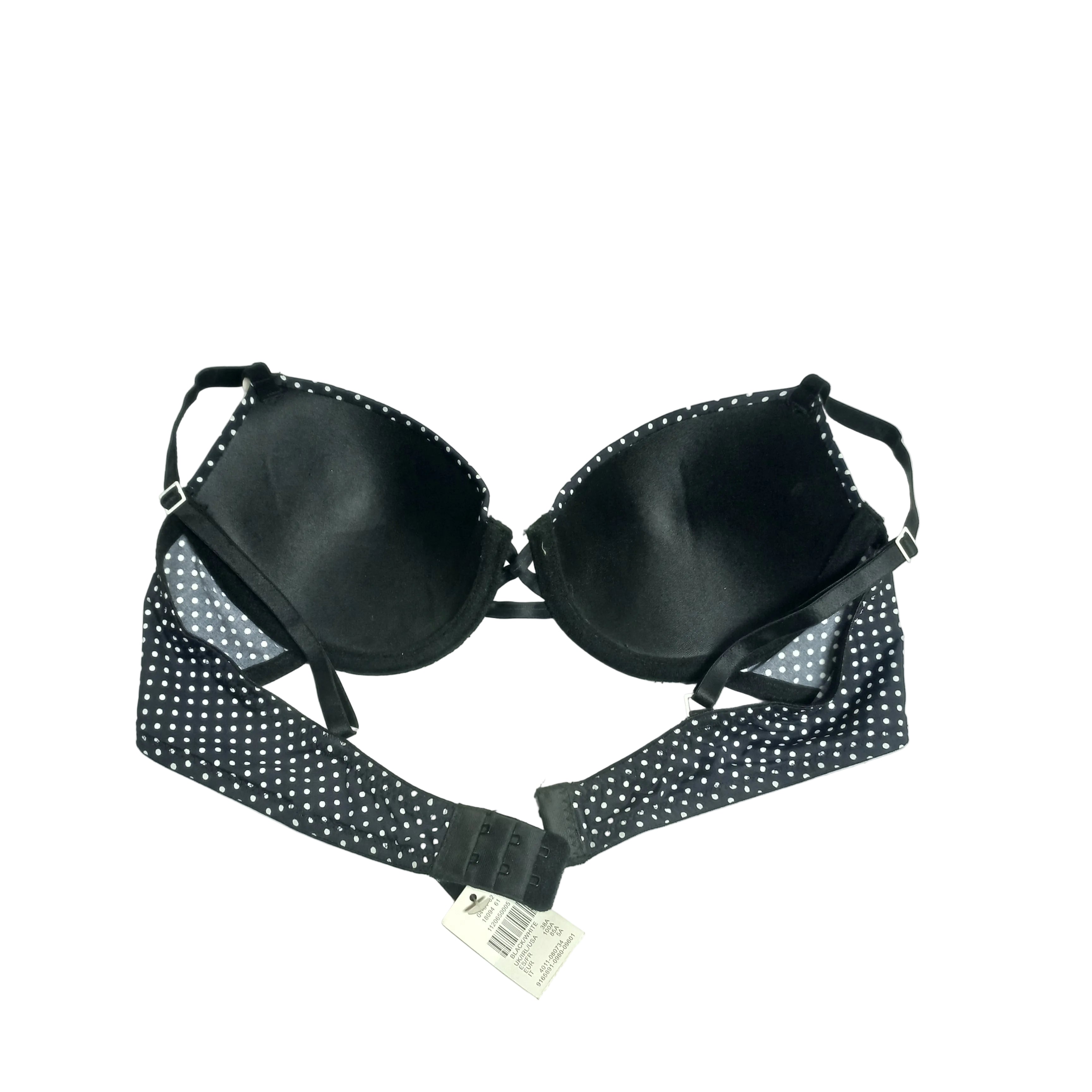 Primark T-shirt bra with adjustable straps shown in the back view
