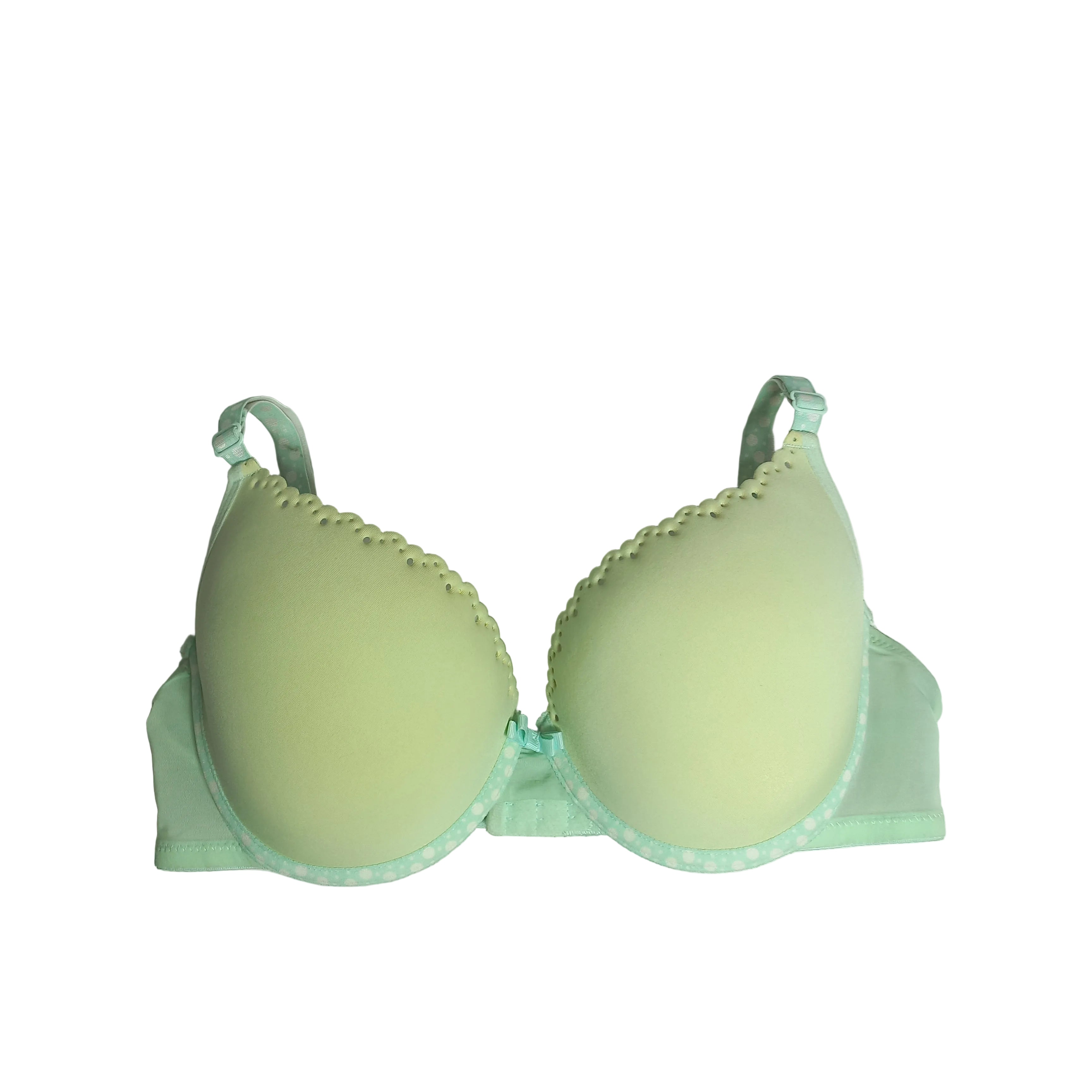 Primark T shirt bra in beige, smooth support shown front view
