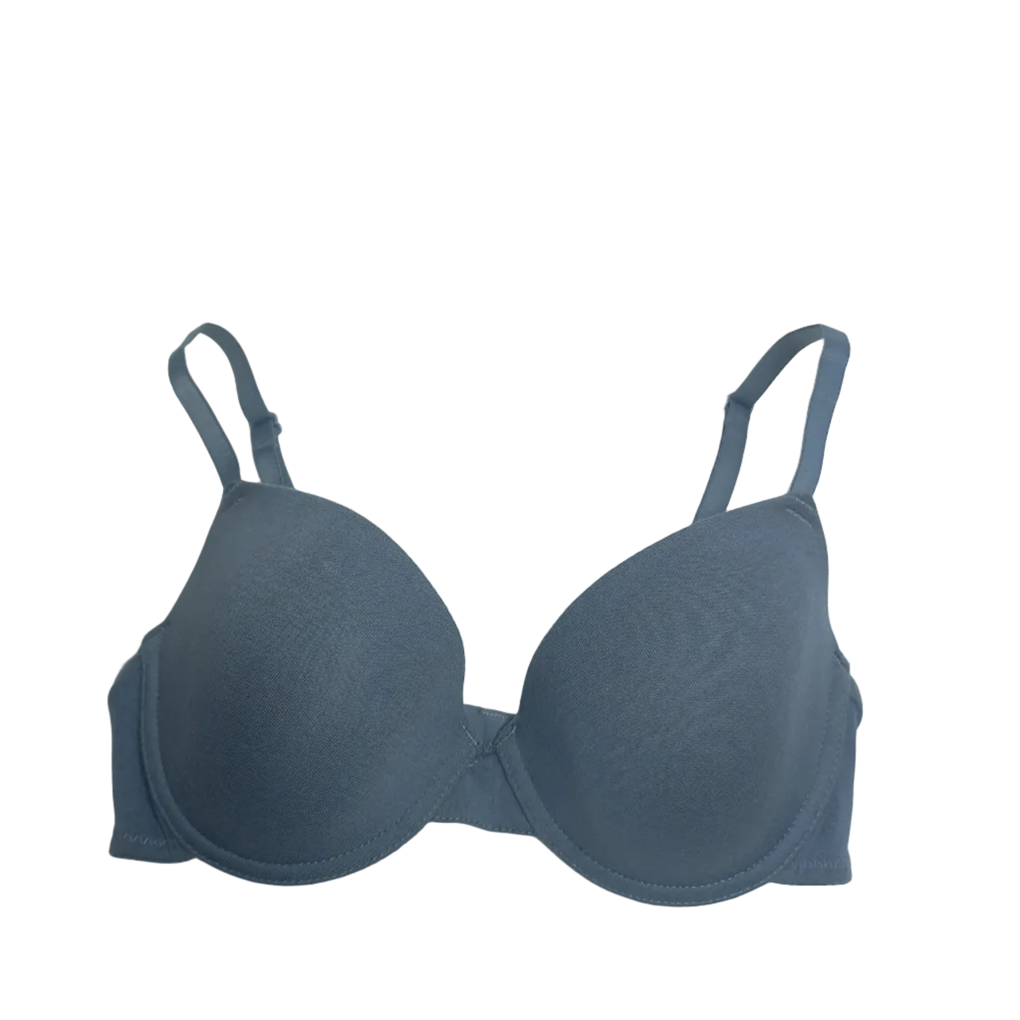 Primark T shirt bra in cream, smooth fit shown front view