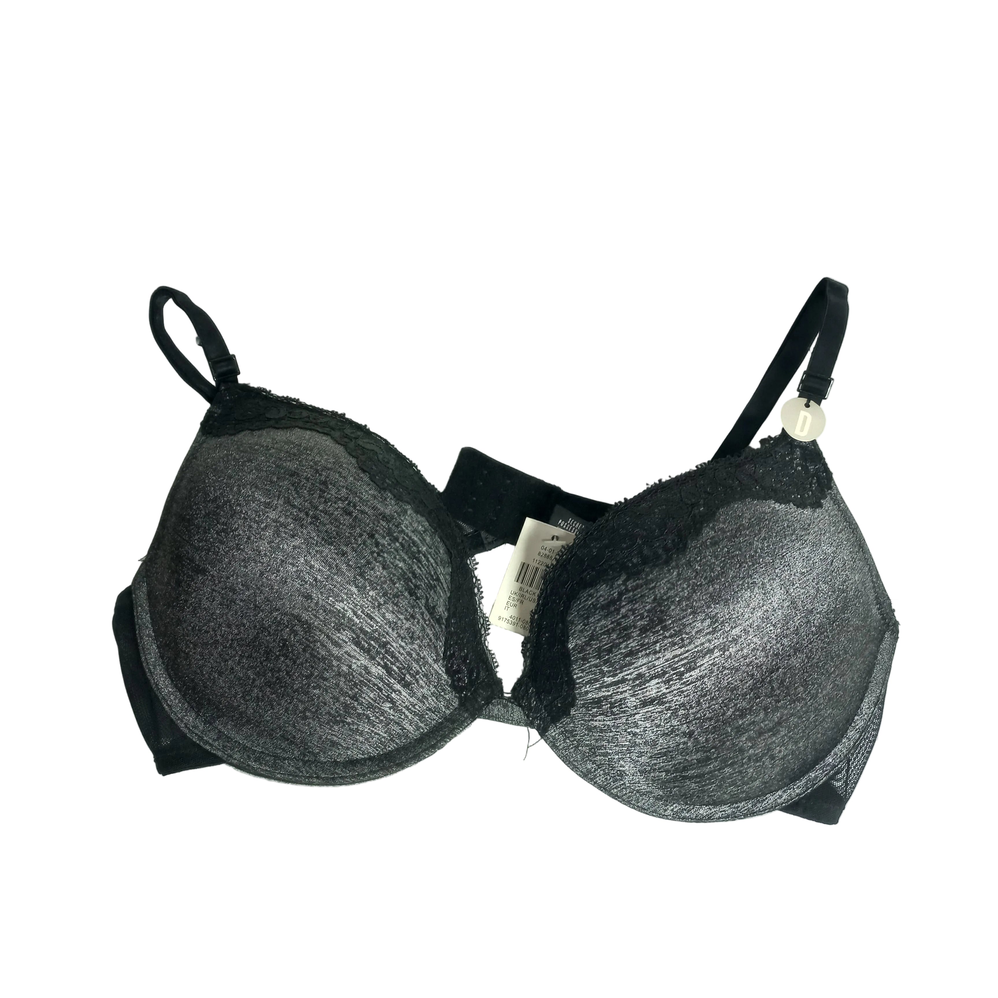 Primark daily essential bra in black front view
