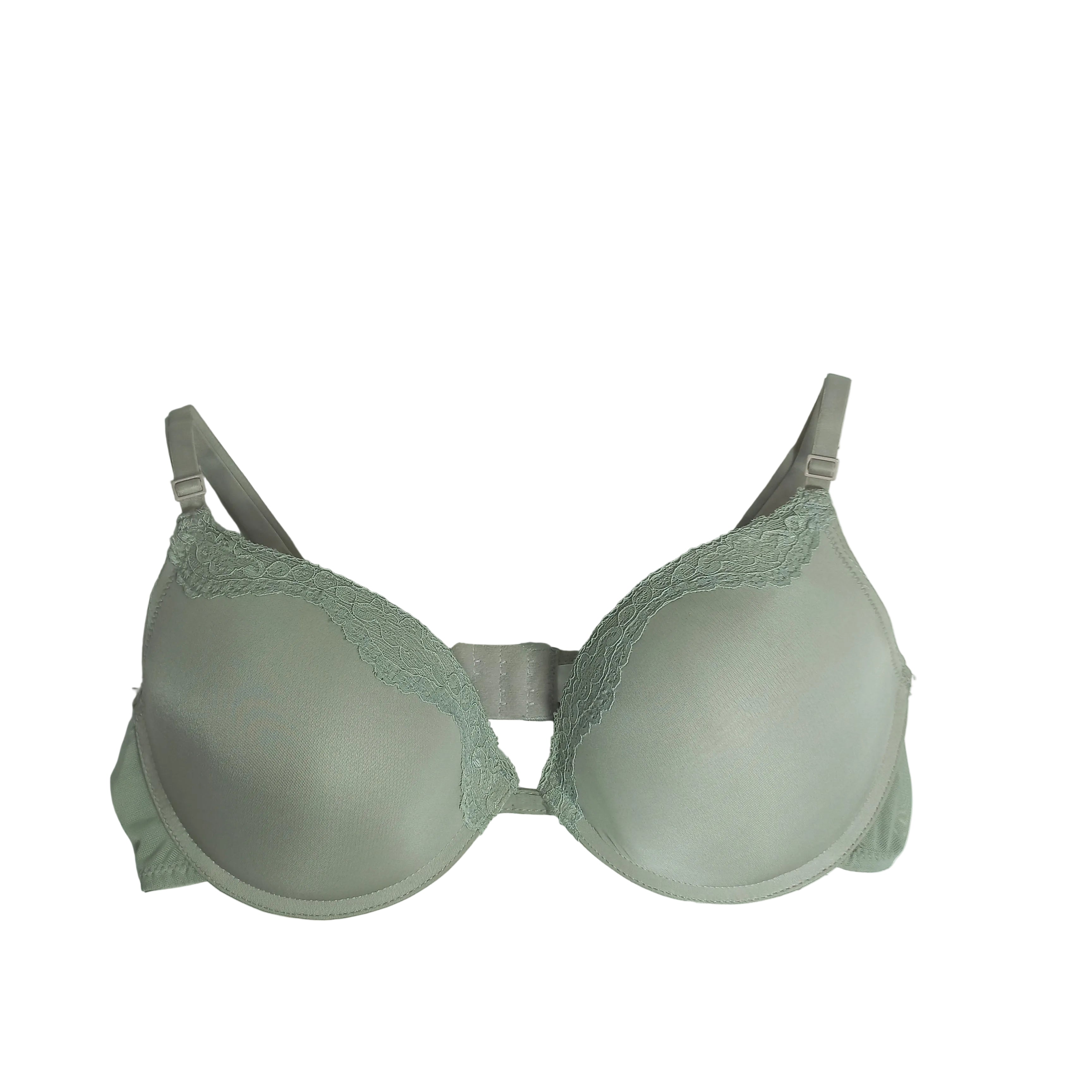 Primark essential fit bra in gray tone front view
