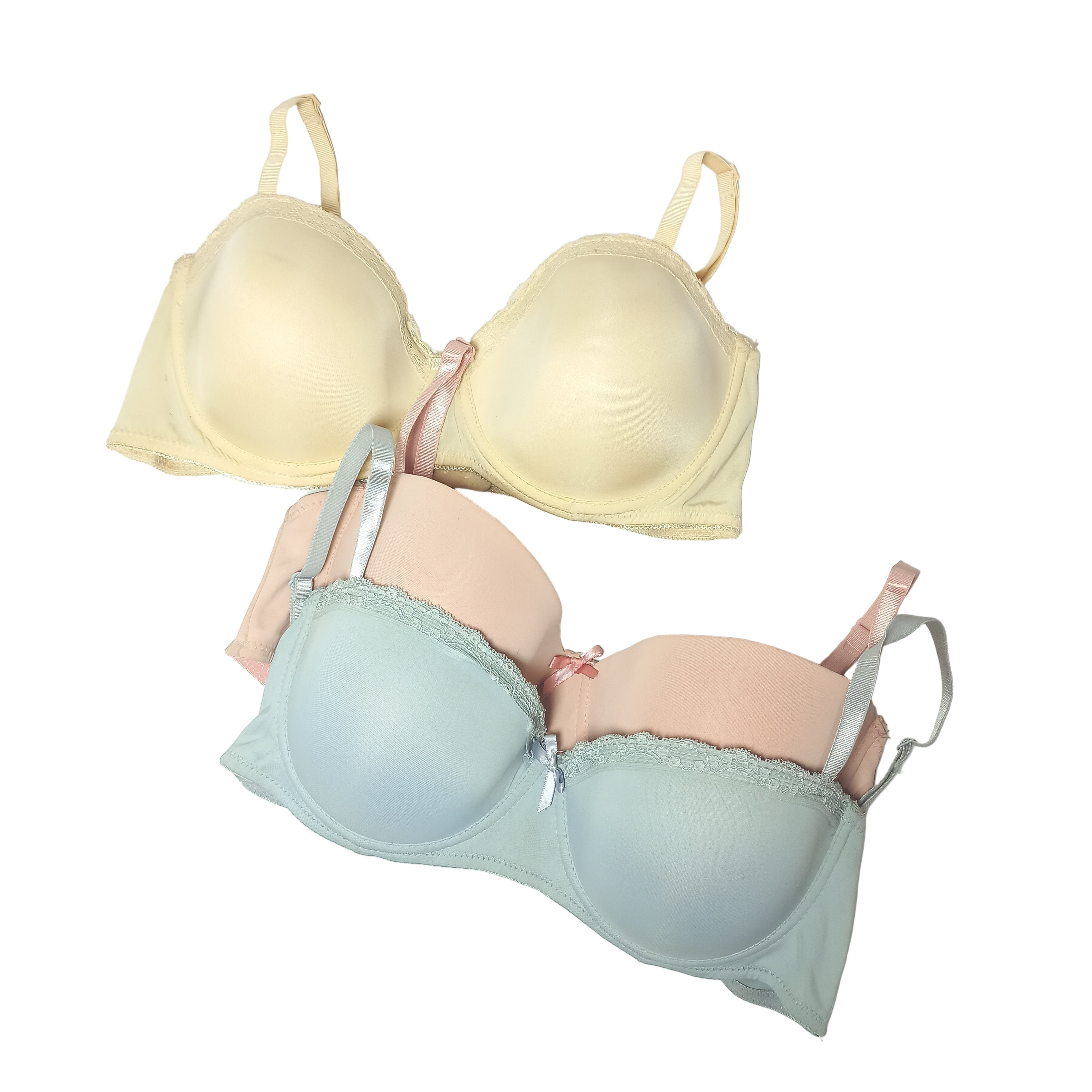 Primark pack of 3 underwire balcony bras in floral multicolor - MissClassy
