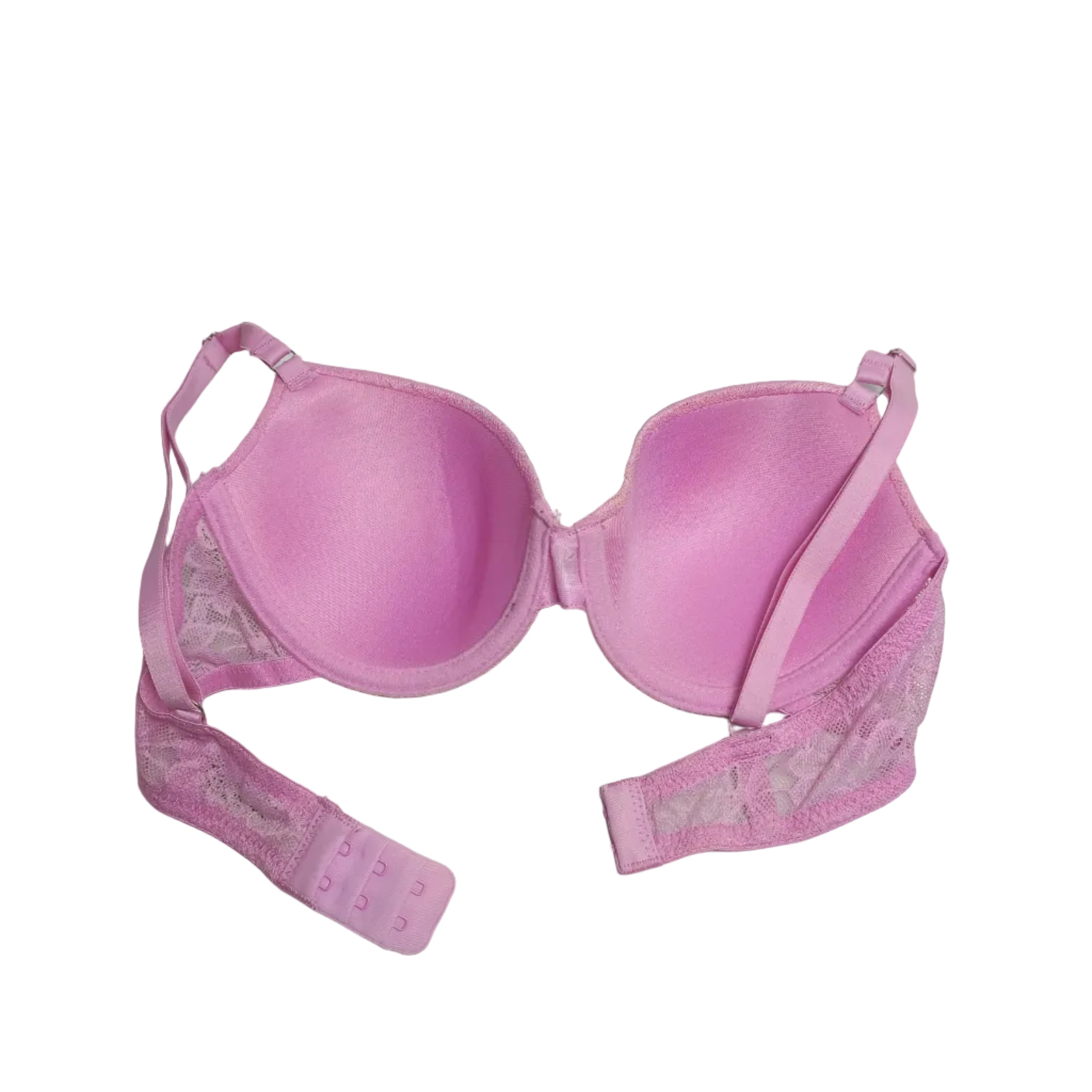Primark padded bra, adjustable support shown back view
