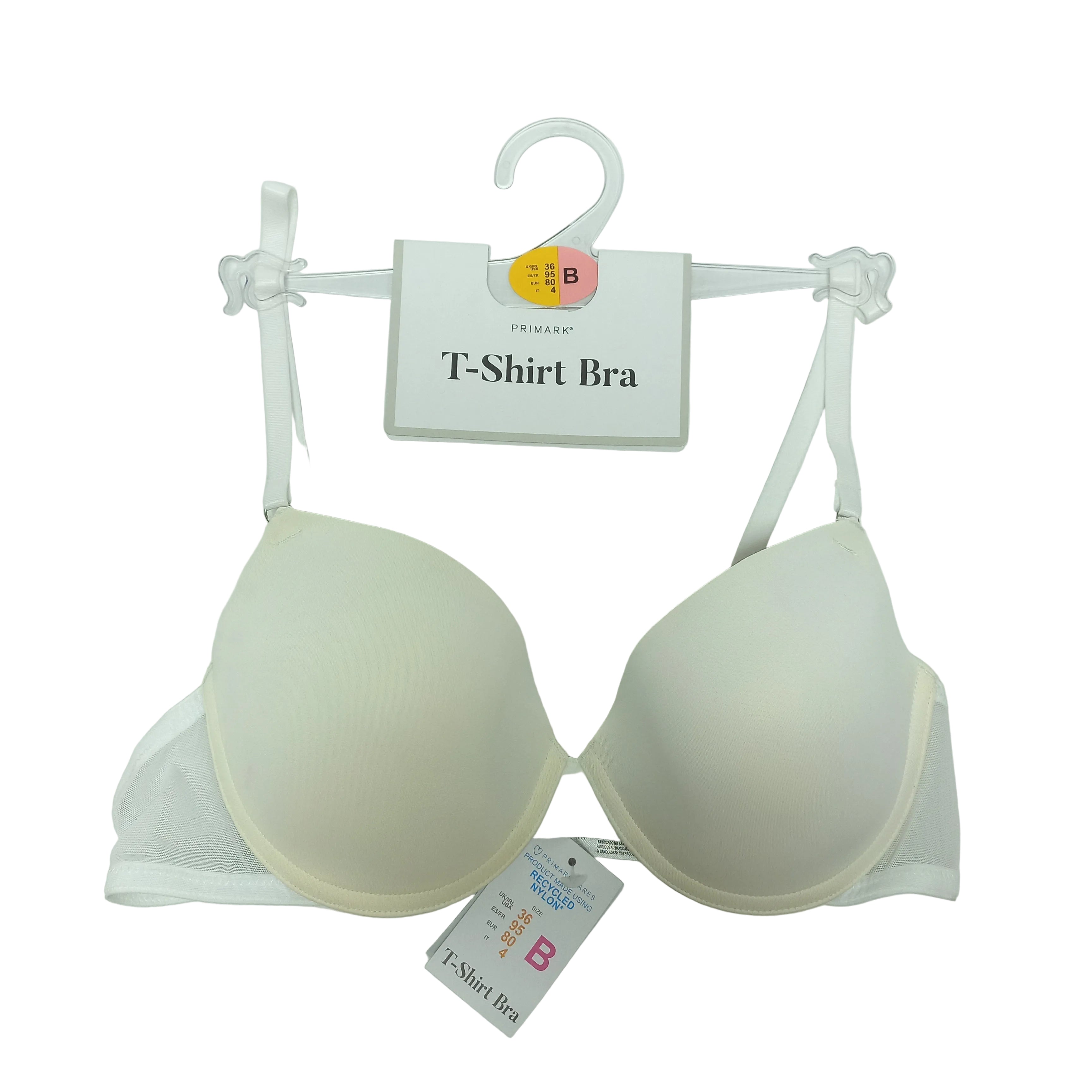 Primark seamless bra in soft neutral color
