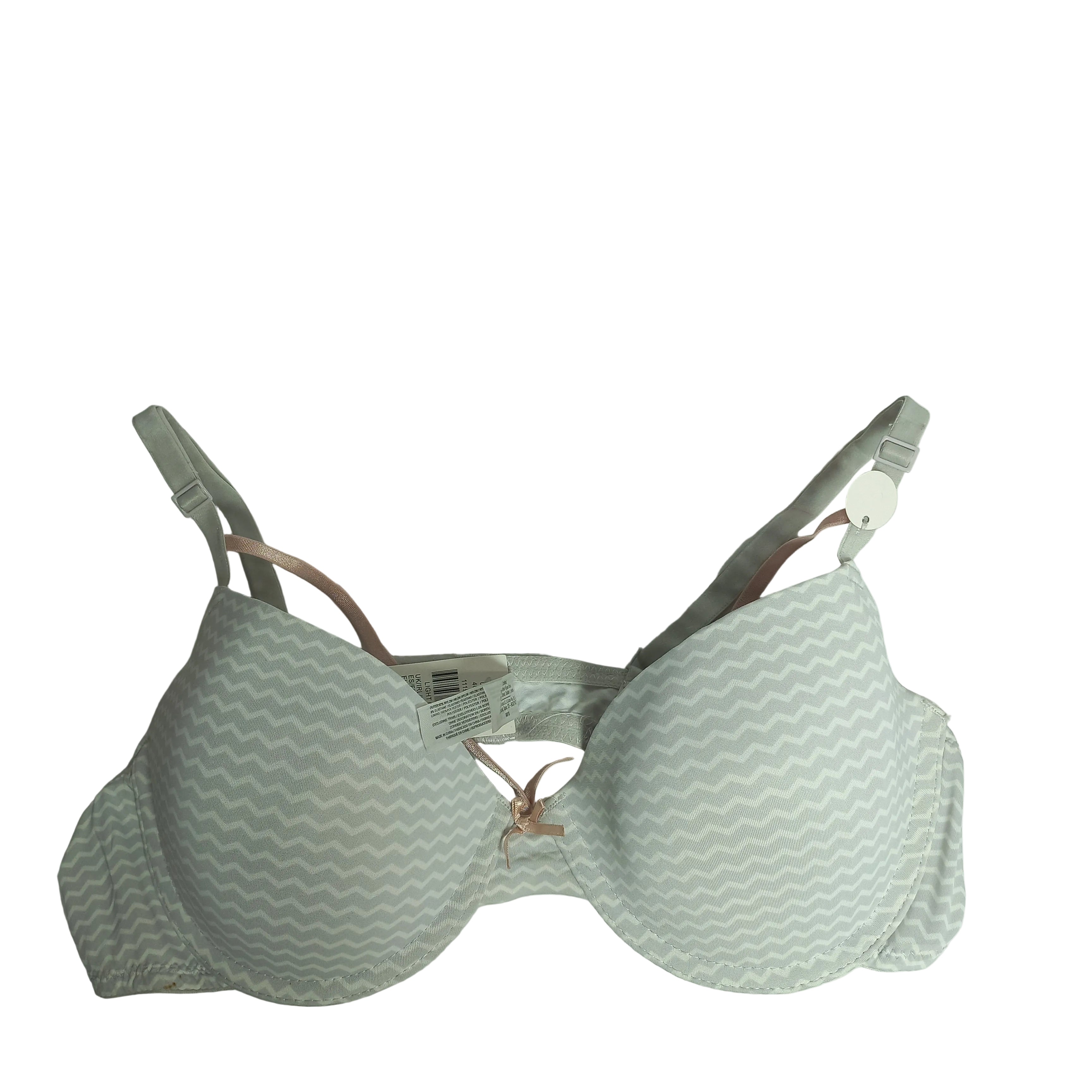 Primark soft fit bra in beige, front smooth view
