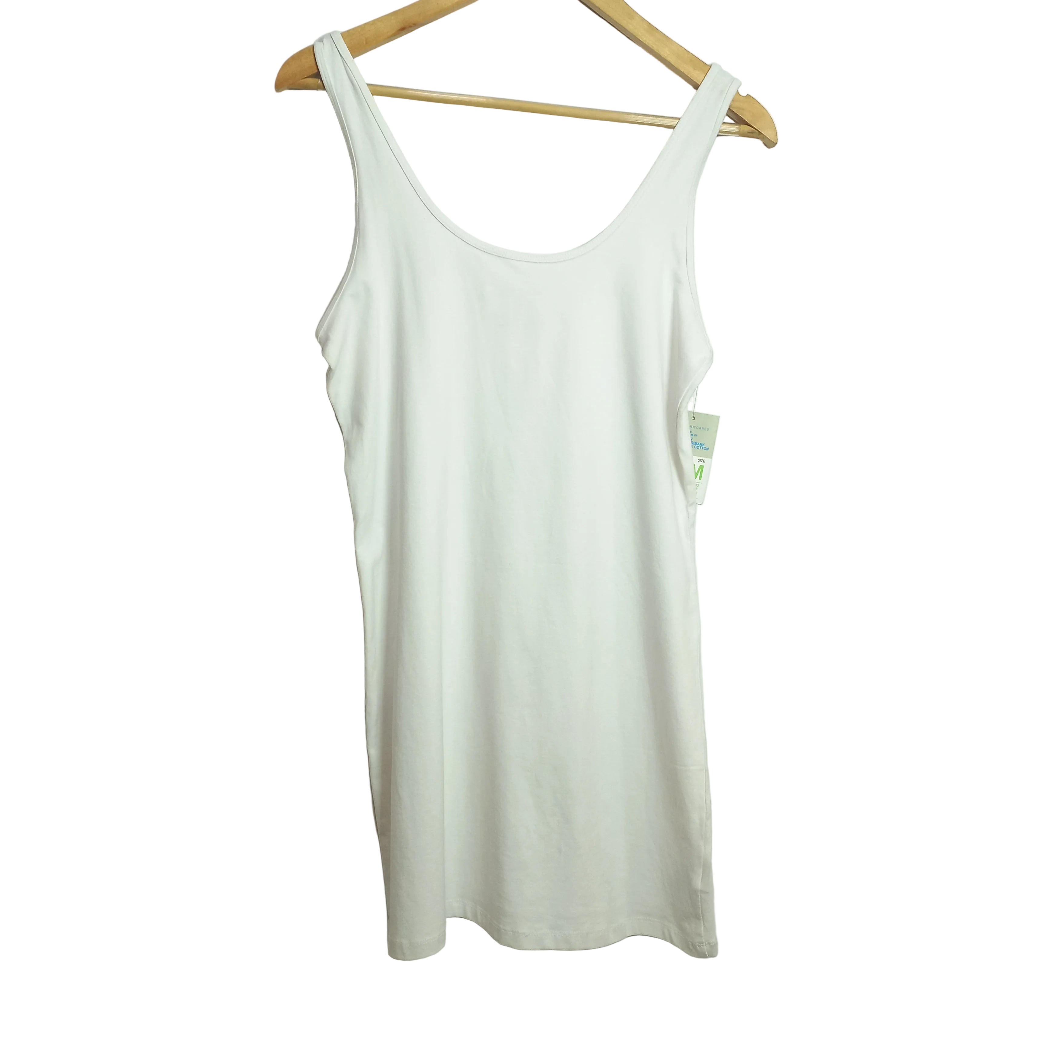 Primark white cotton camisole, full size range - MissClassy
