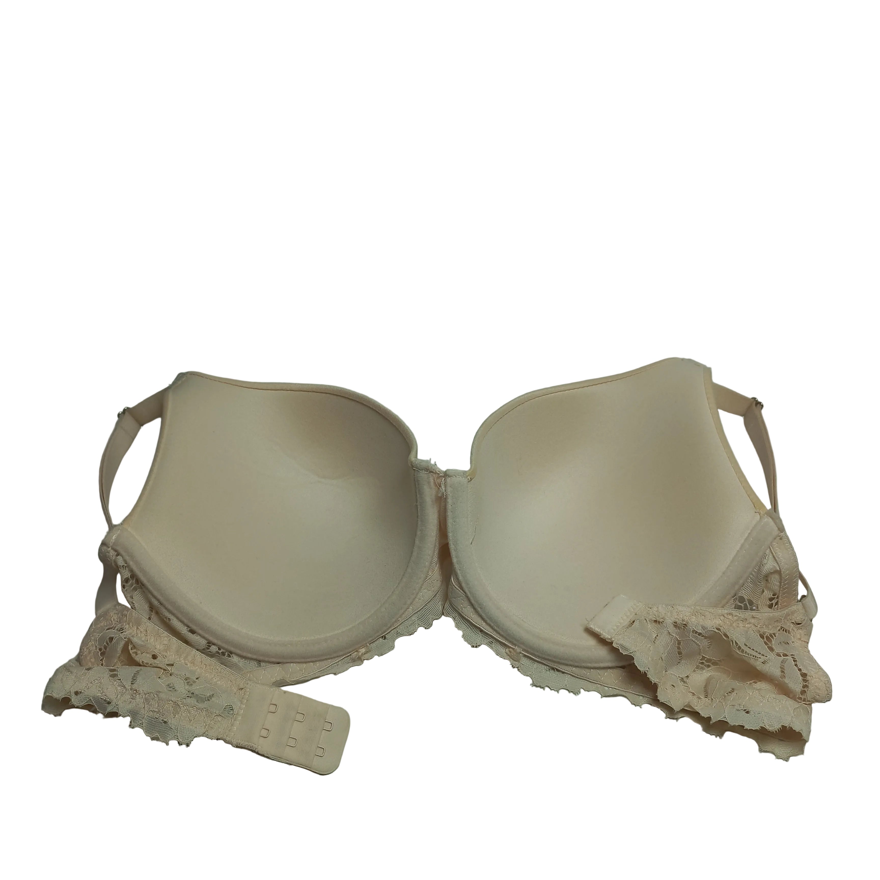 Primark wireless bra in nude worn for everyday styling 
