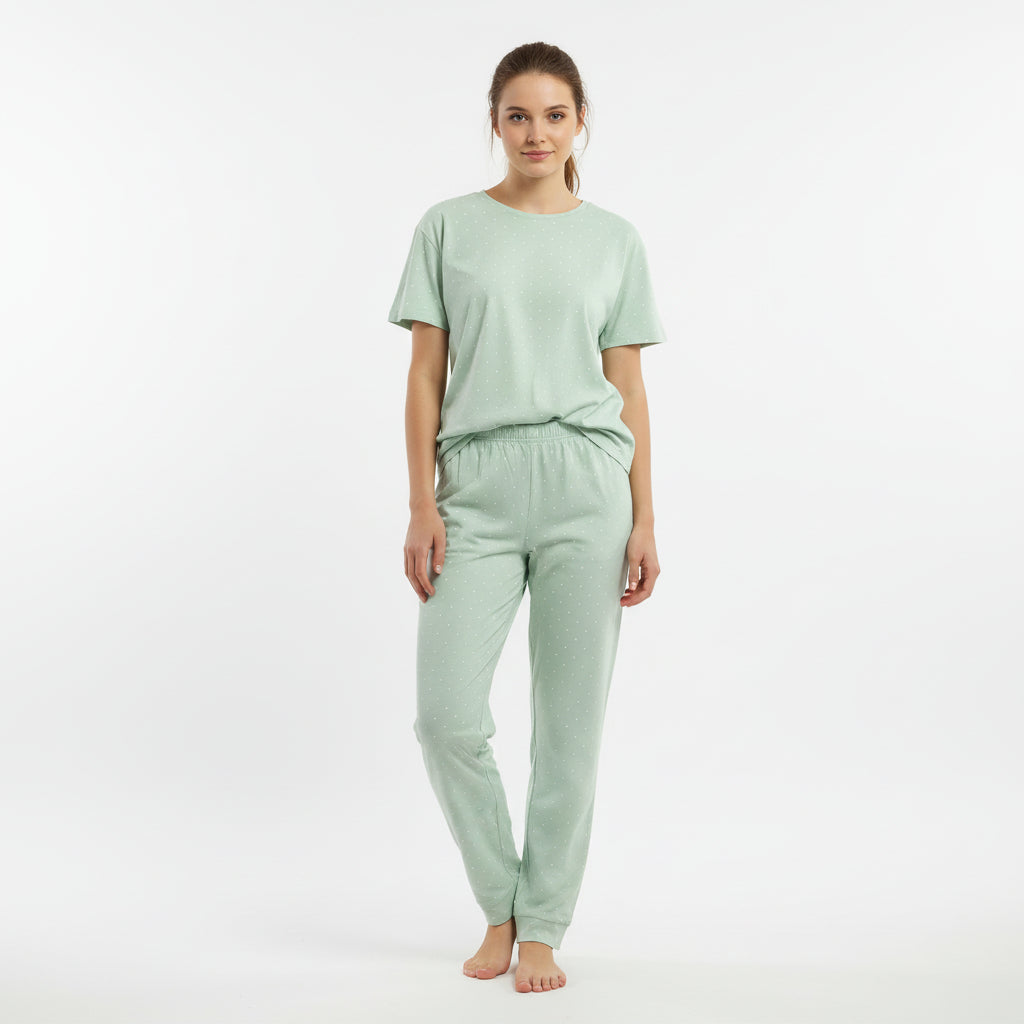 Primark women's imported pajama set front view - MissClassy
