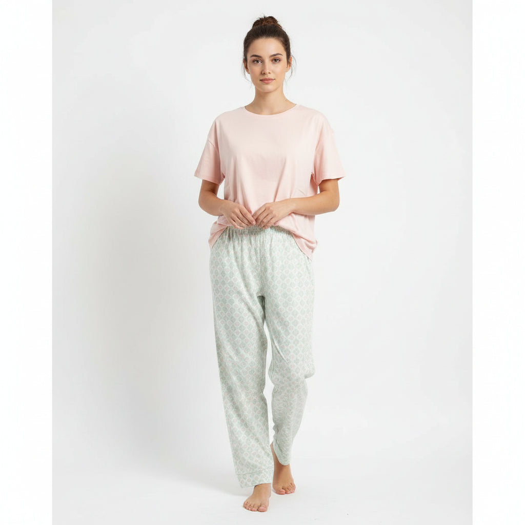 Primark women's pajama set front view for everyday comfort - MissClassy