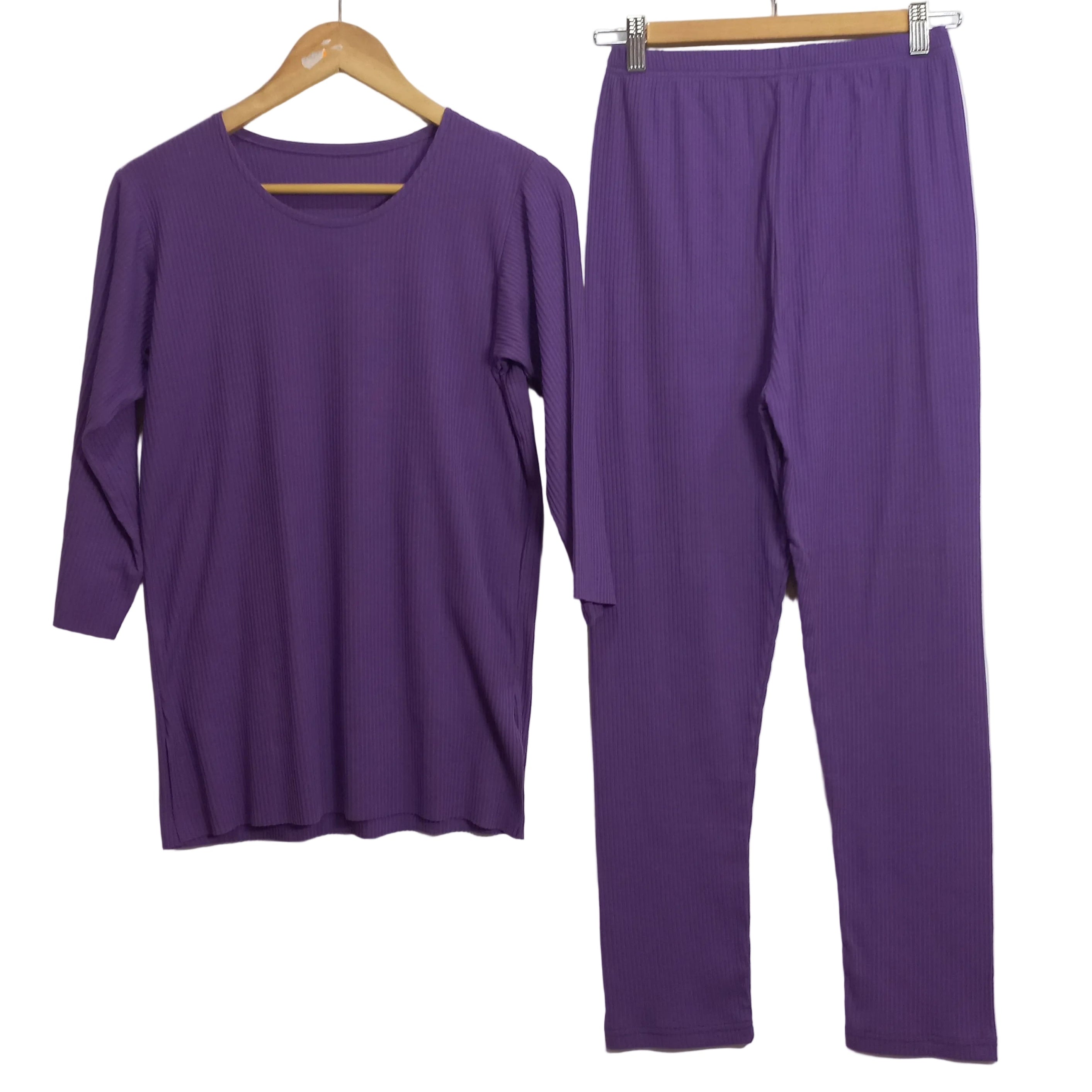 Purple pajama set in Pakistan