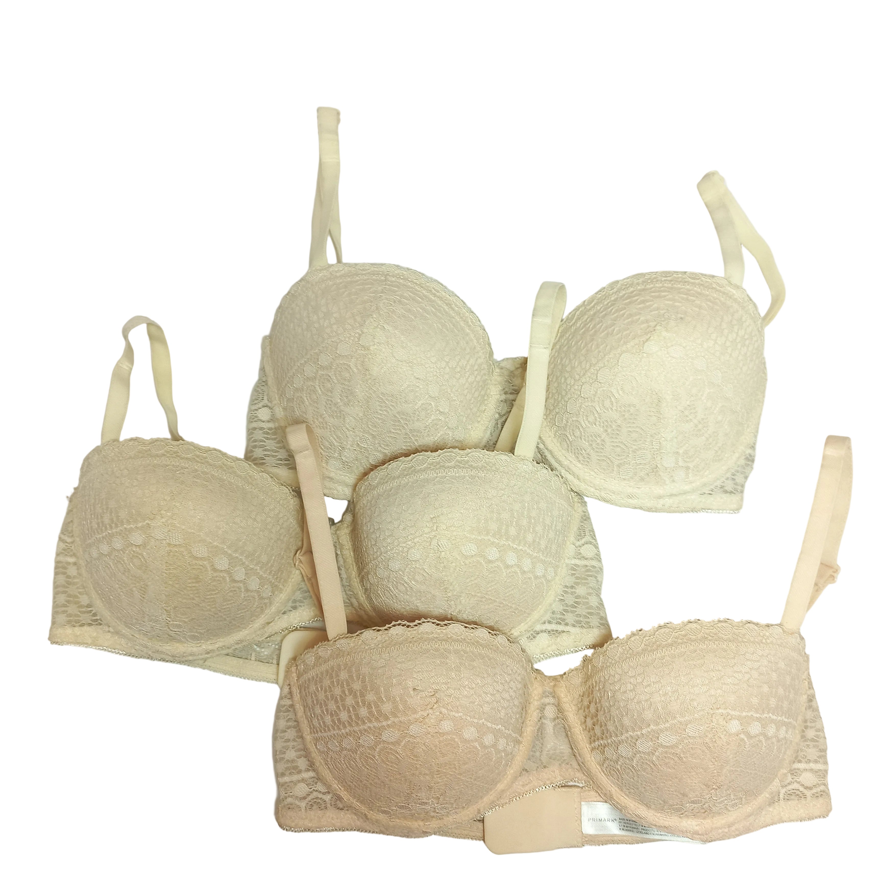 Seamless finish detail on skin-tone balcony bra set - MissClassy
