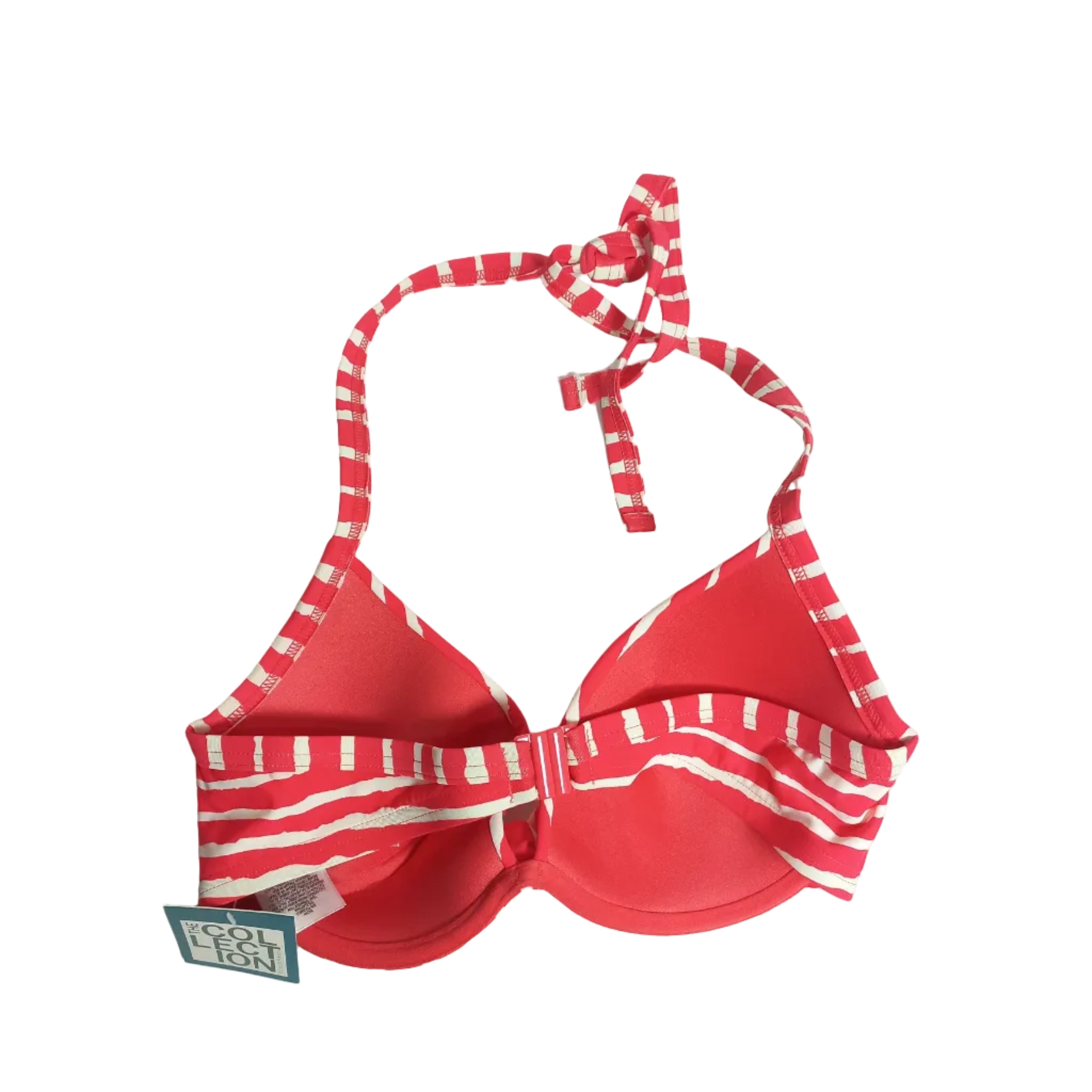 Side lift support view of V bra design
