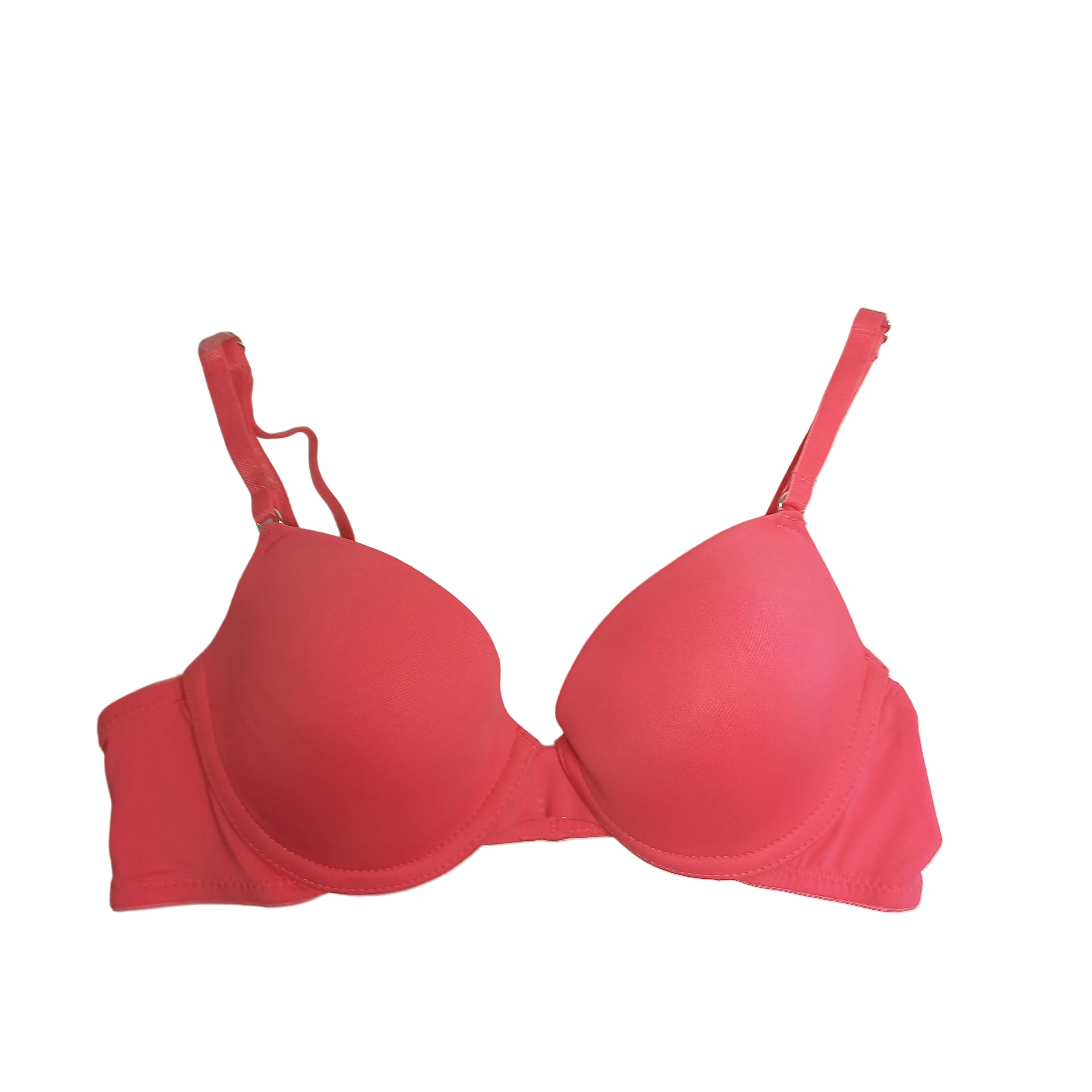 T-shirt bra showing comfortable construction from front