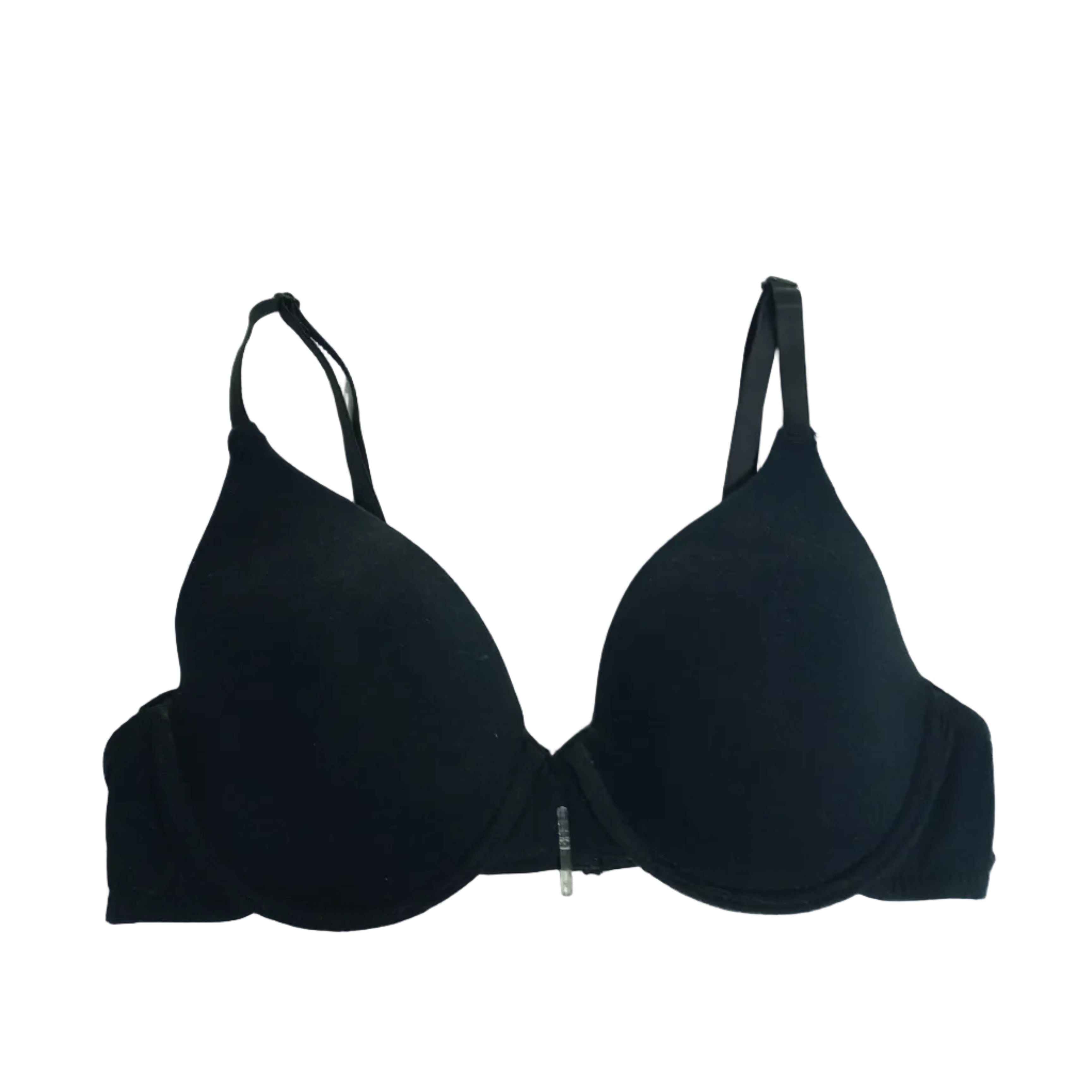 T-shirt bra showing seamless construction from front