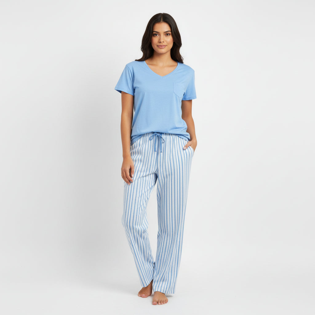 Women's Primark pajama set worn indoors - MissClassy