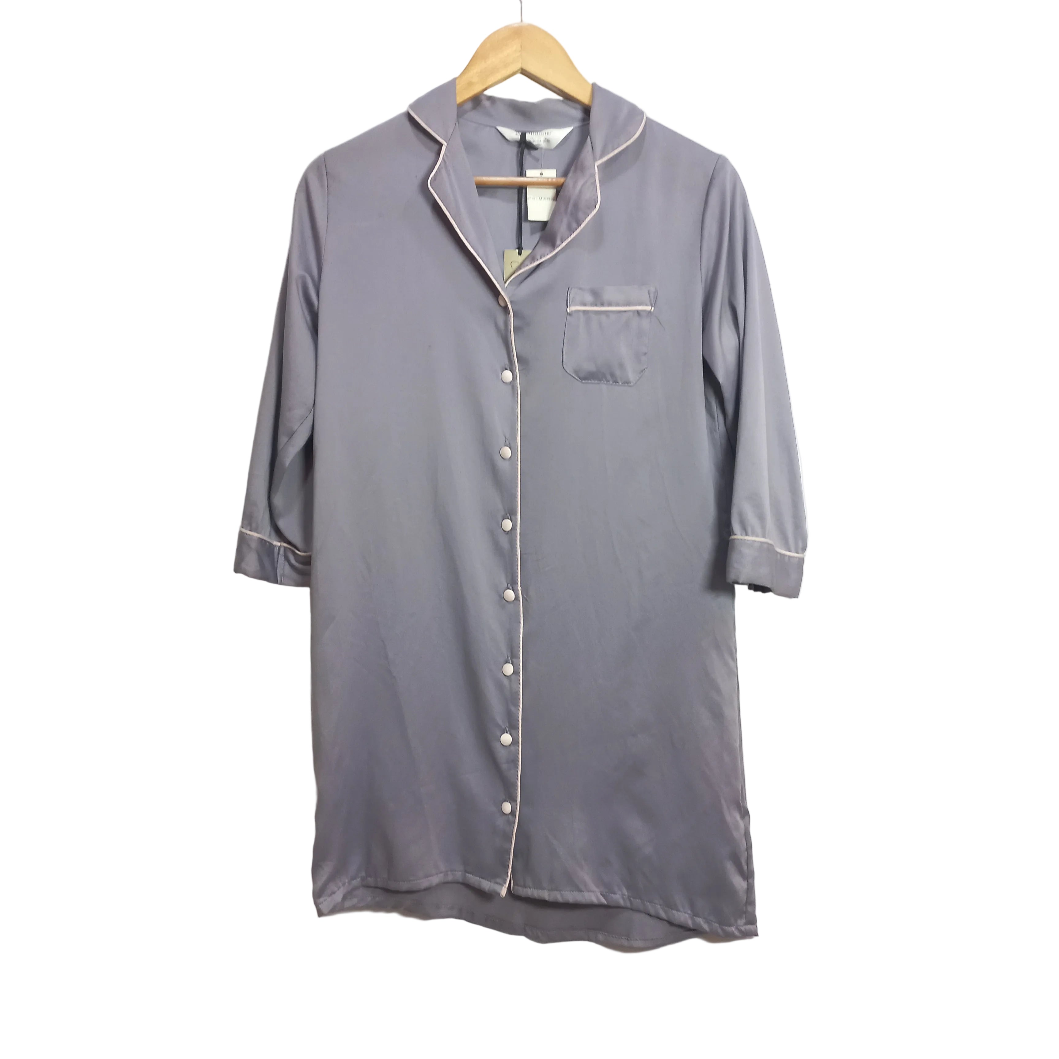 Women's silk and lycra long lounge shirt - MissClassy
